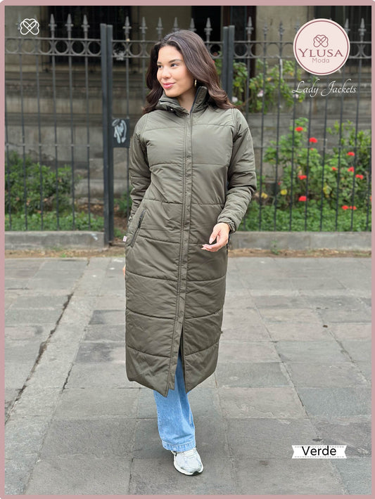 PARKA MAXI EXTRA LARGA PALOMA - VERDE