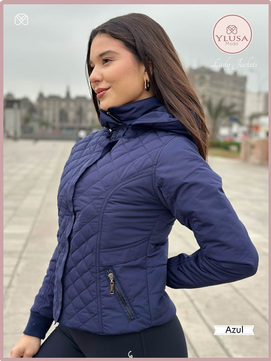 CHAQUETA C/PELUCHE ZAMARA - AZUL