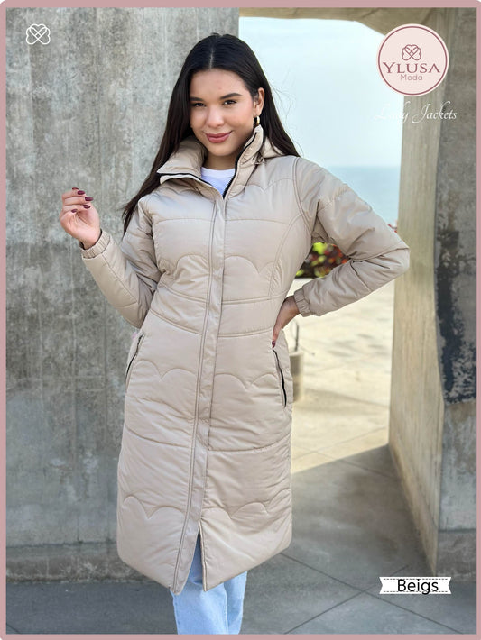 PARKA MAXI LARGA ALEXA - BEIGS