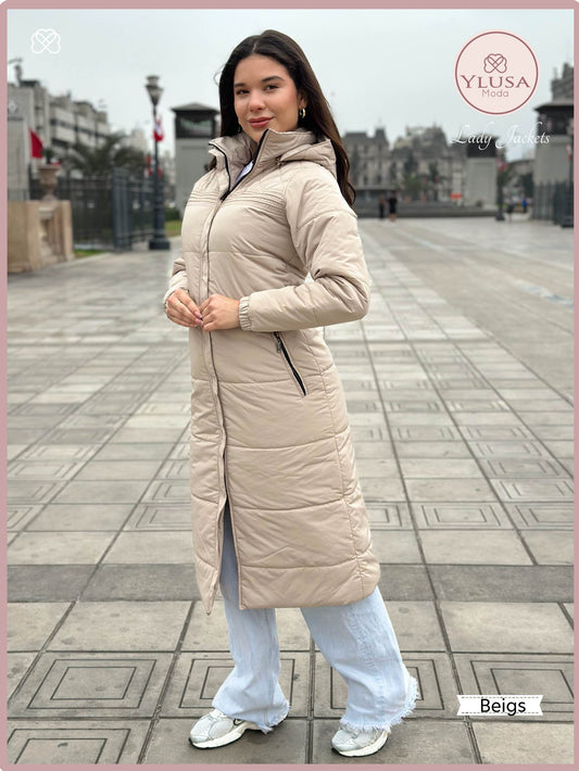 PARKA MAXI 120CM EMMA - BEIGS