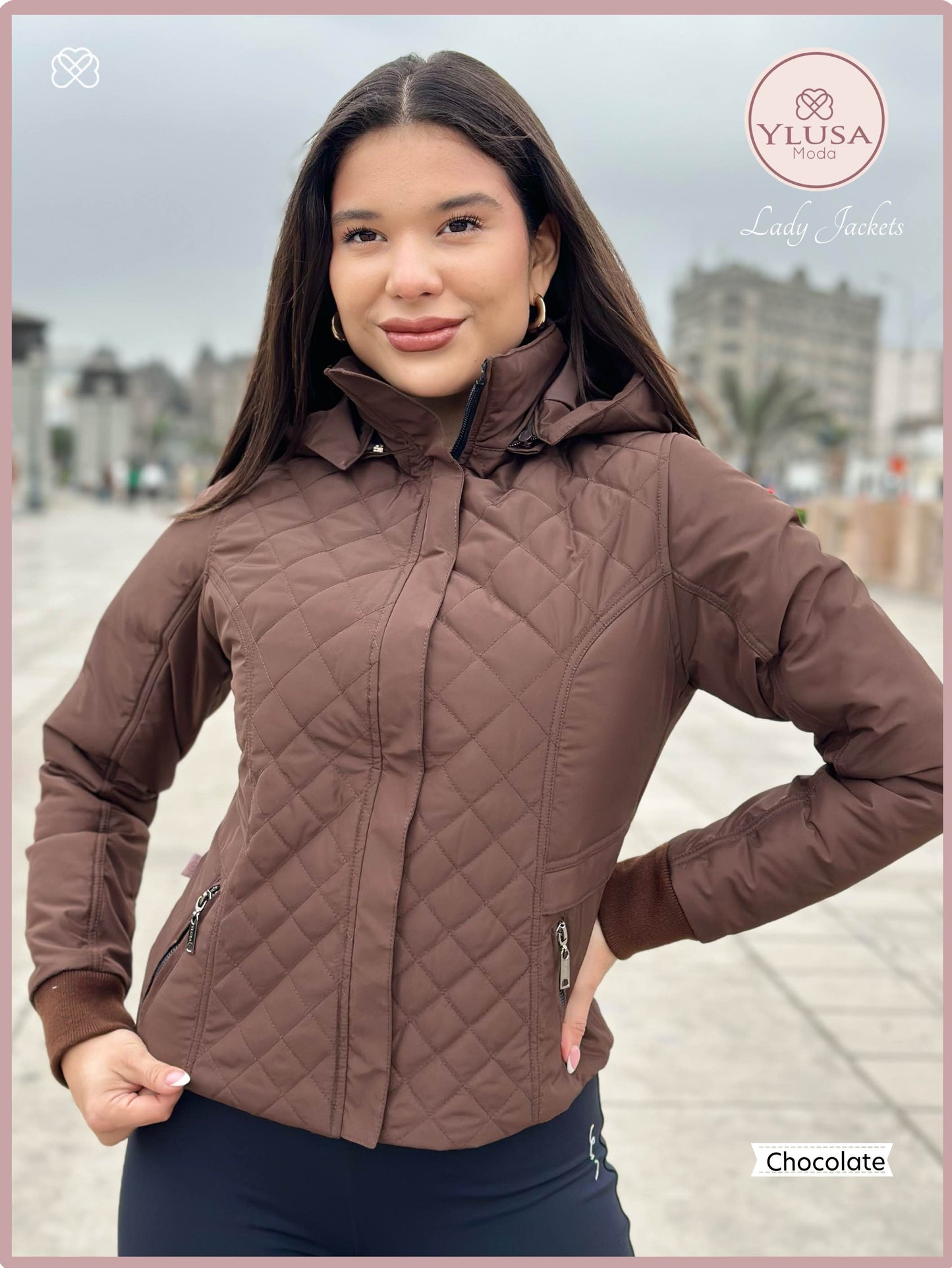 CHAQUETA C/PELUCHE ZAMARA - CHOCOLATE