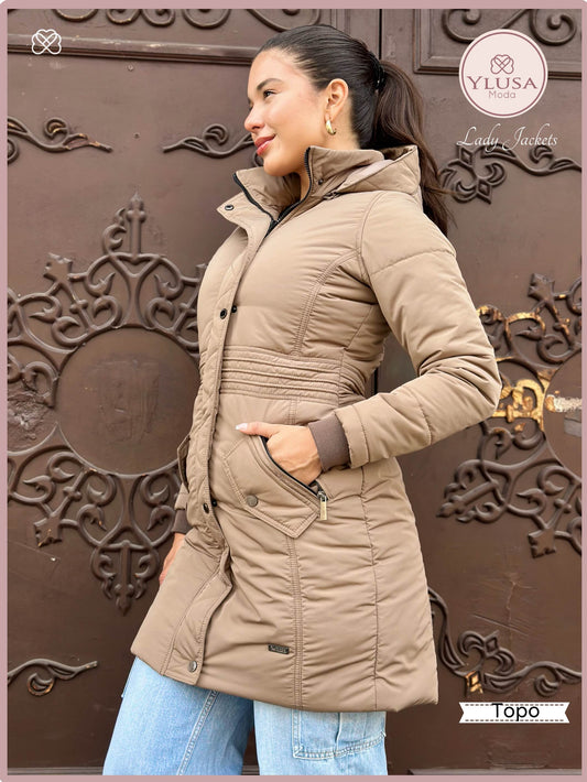 PARKA EXTRA LARGA ROMA - TOPO