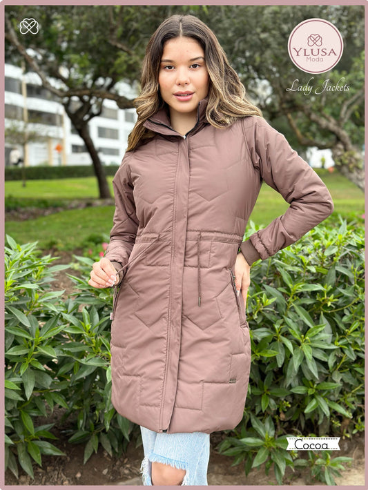 PARKA EXTRA LARGA ROXY - COCOA
