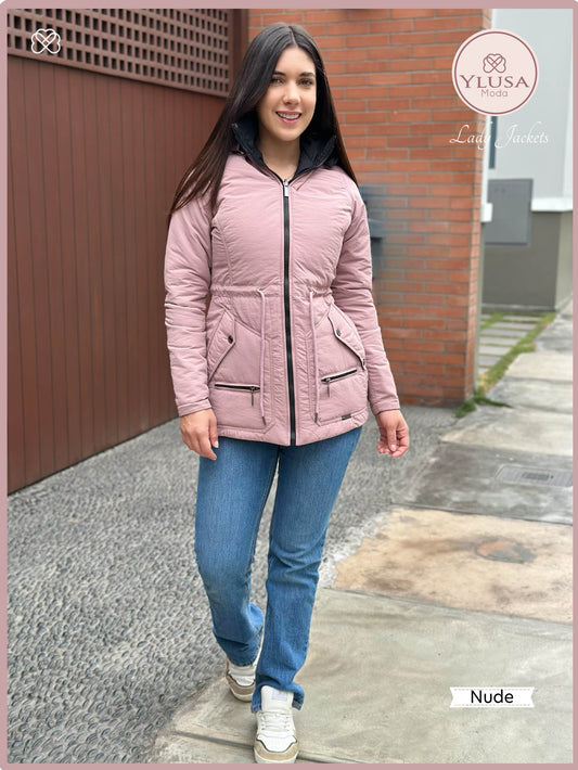 PARKA 3/4 REVERSIBLE CARLA - NUDE