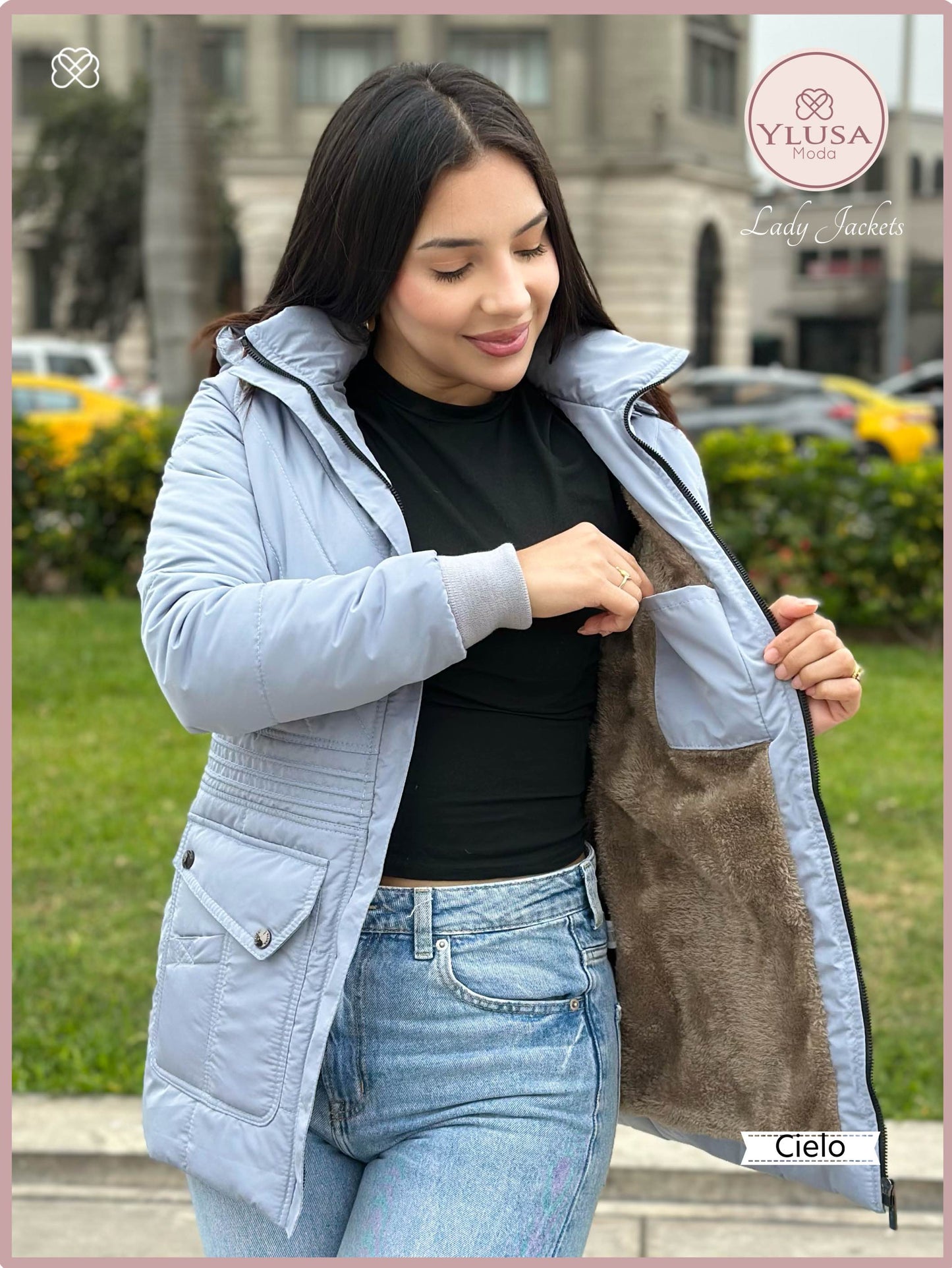 PARKA C/PELUCHE NOHELIA - CIELO