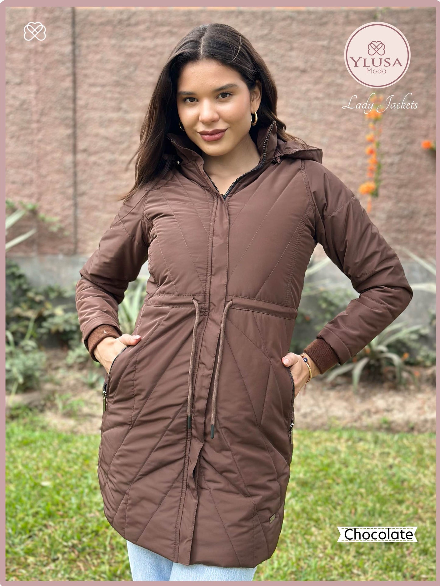 PARKA EXTRA LARGA YAMILA - CHOCOLATE