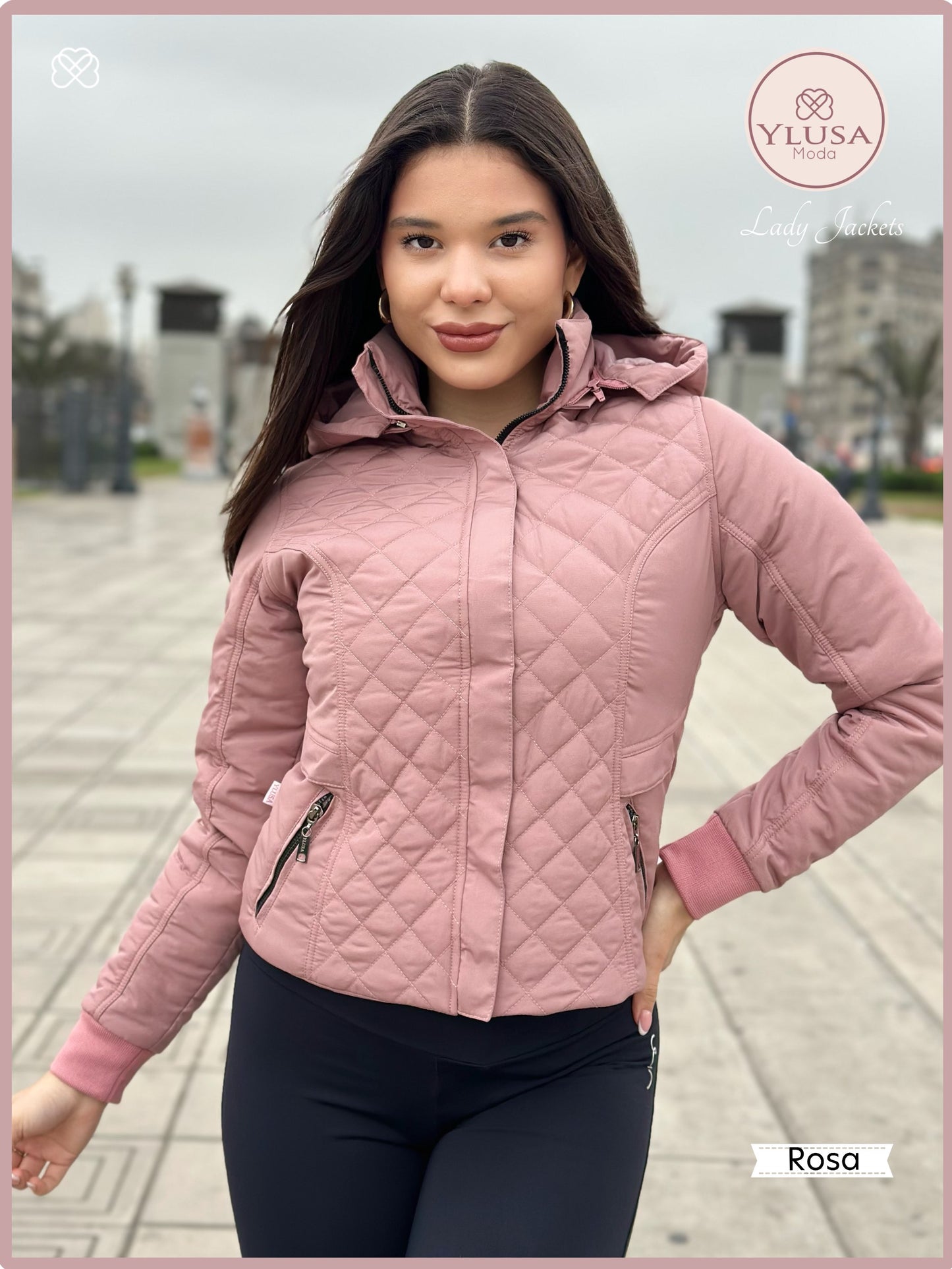 CHAQUETA C/PELUCHE ZAMARA - ROSA