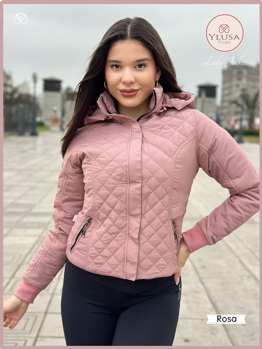 CHAQUETA C/PELUCHE ZAMARA - ROSA