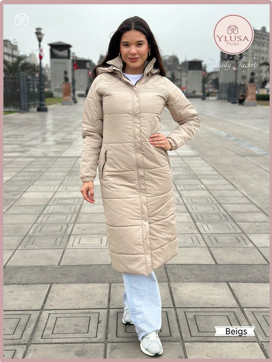PARKA MAXI 120CM EMMA - BEIGS