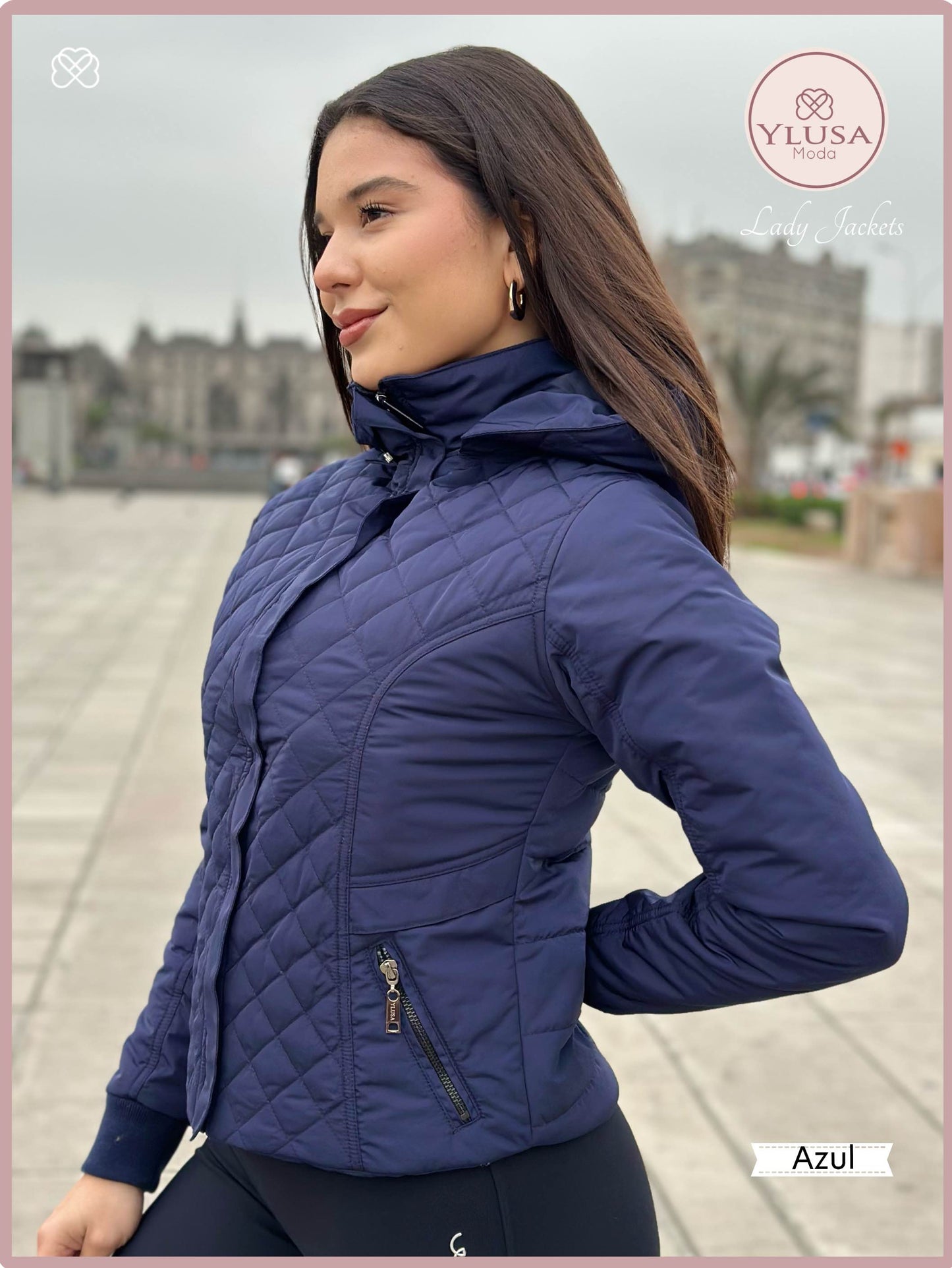 CHAQUETA C/PELUCHE ZAMARA - AZUL