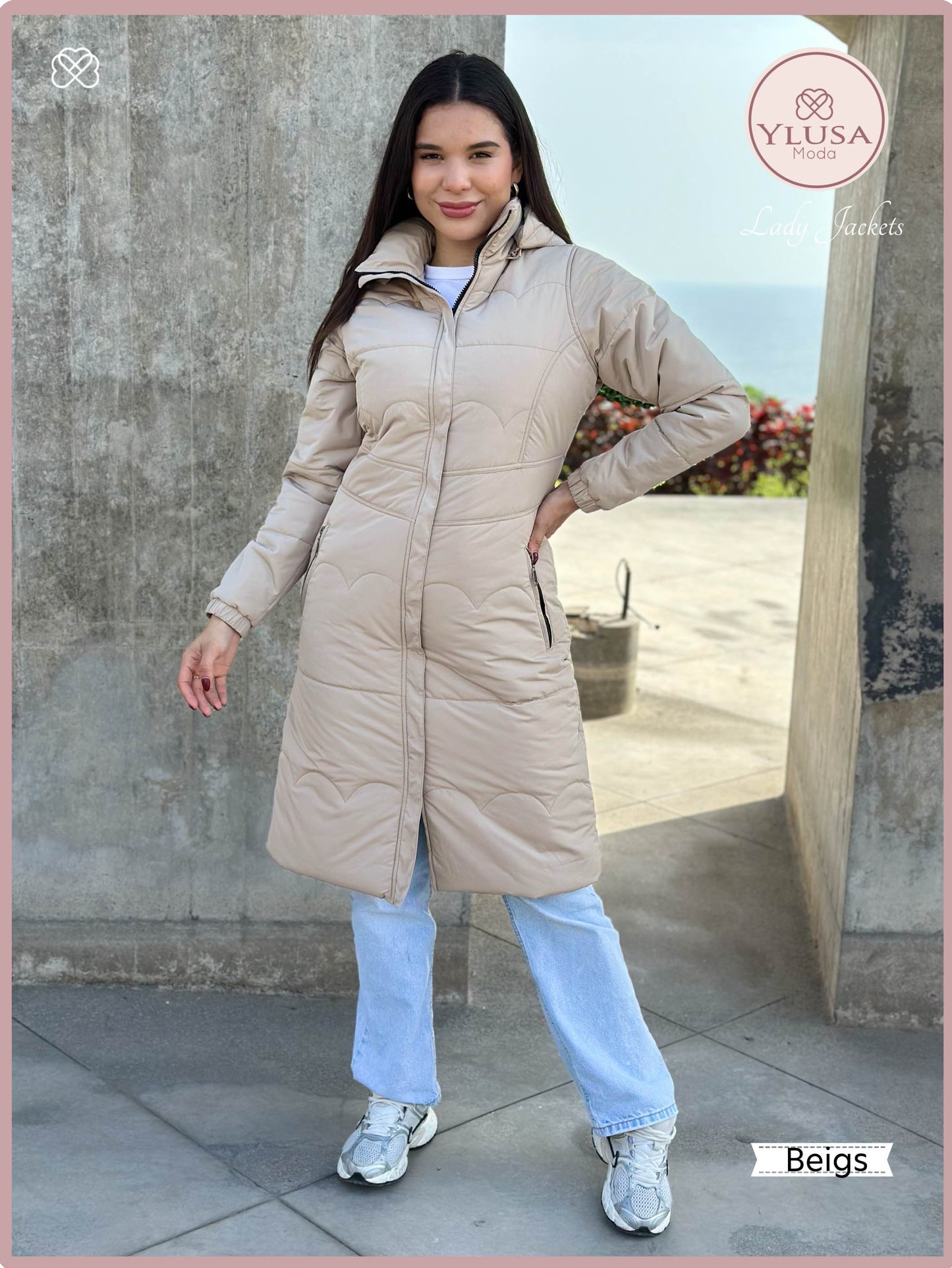 PARKA MAXI LARGA ALEXA - BEIGS
