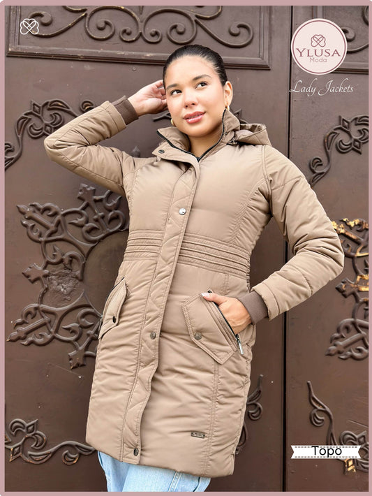 PARKA EXTRA LARGA ROMA - TOPO