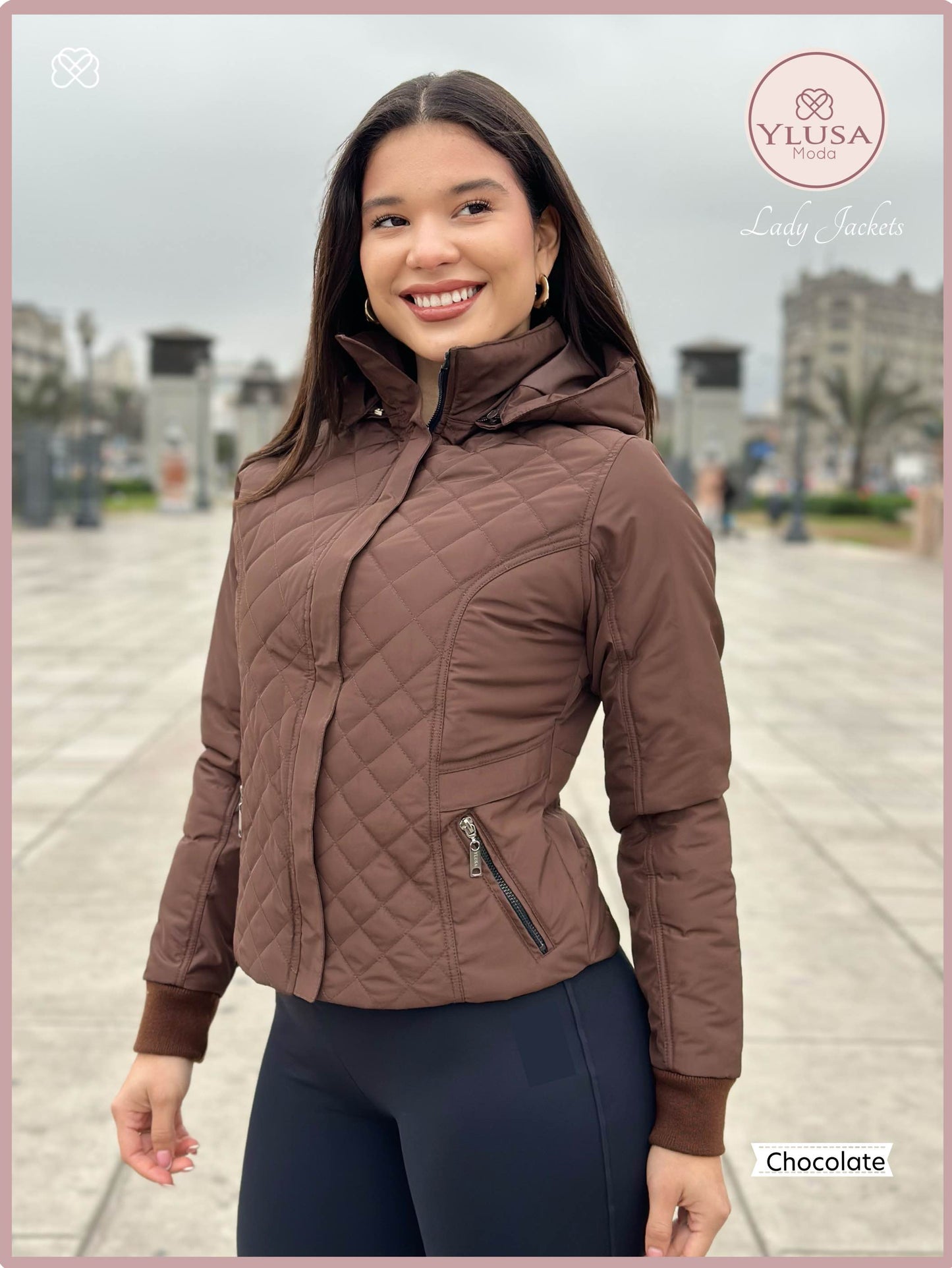 CHAQUETA C/PELUCHE ZAMARA - CHOCOLATE