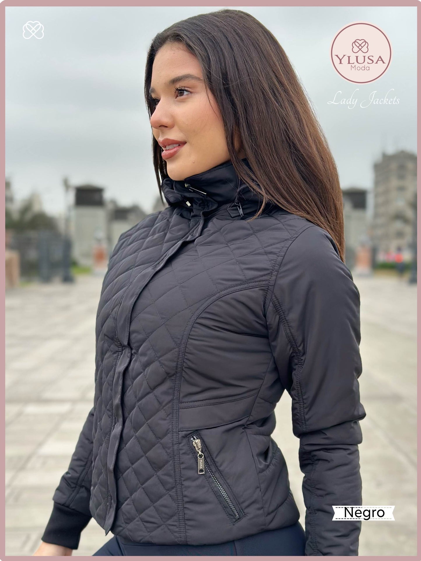 CHAQUETA C/PELUCHE ZAMARA - NEGRO