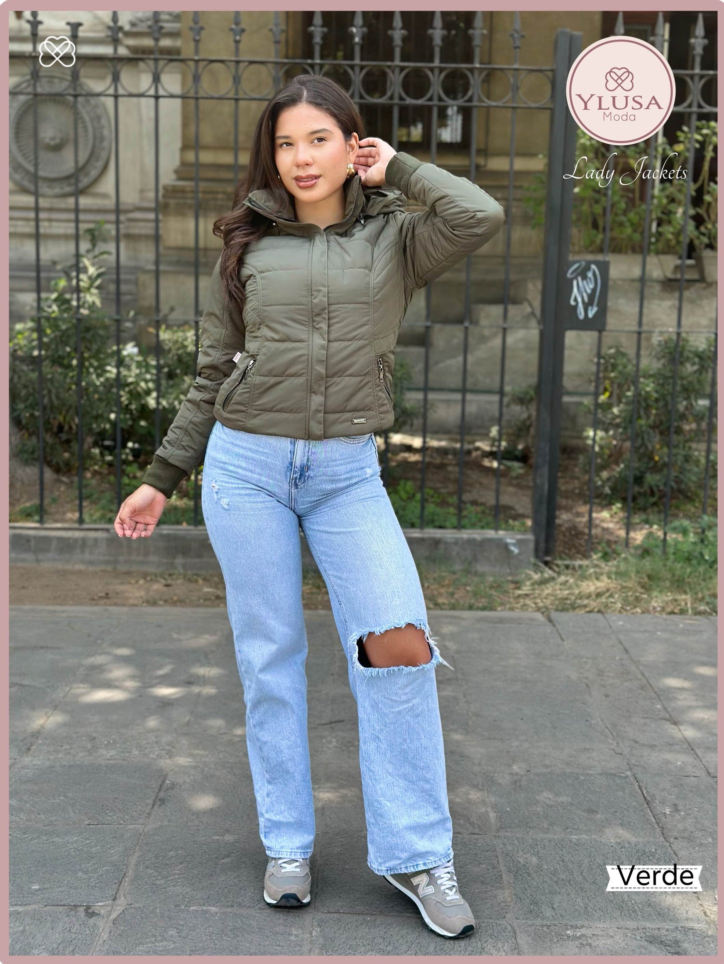 CHAQUETA C/PELUCHE MACARENA - VERDE