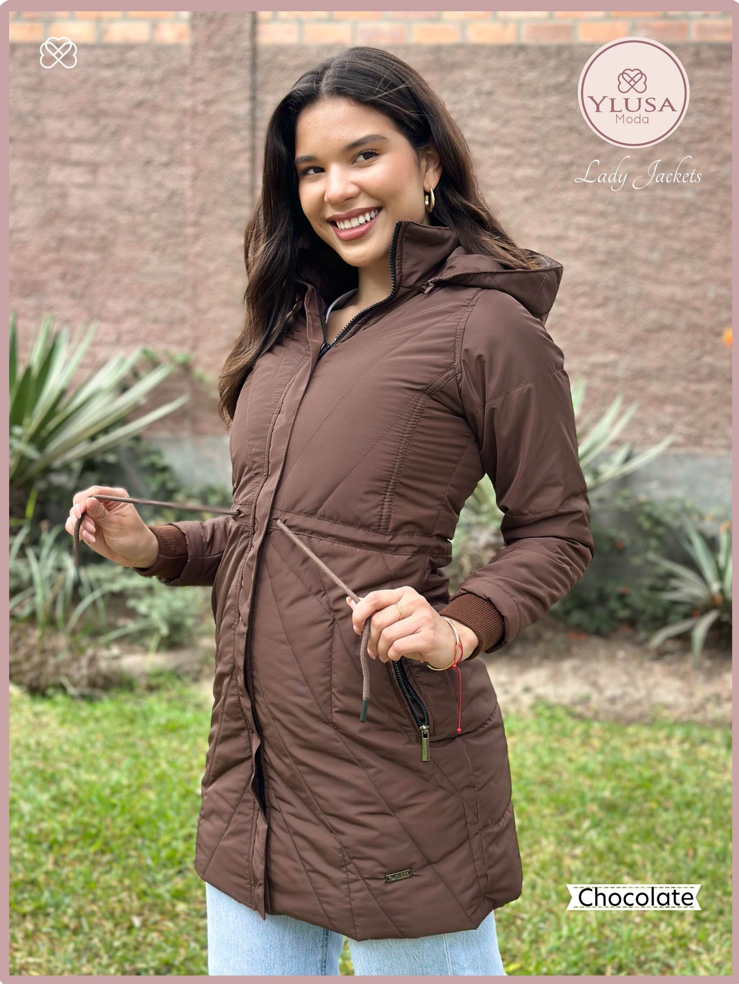 PARKA EXTRA LARGA YAMILA - CHOCOLATE