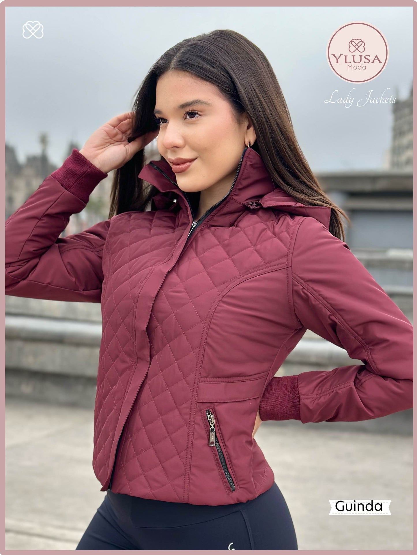CHAQUETA C/PELUCHE ZAMARA - GUINDA