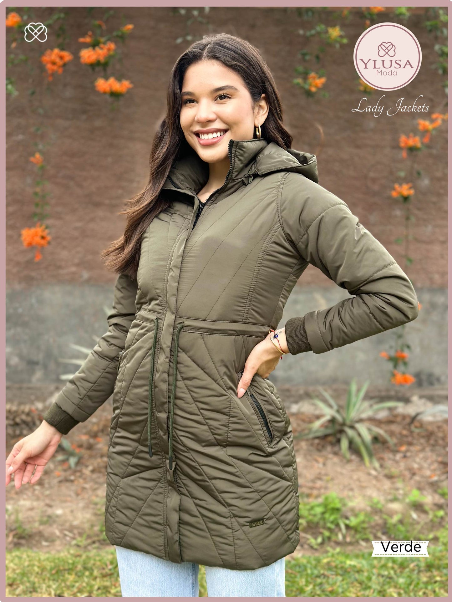 PARKA EXTRA LARGA YAMILA - VERDE