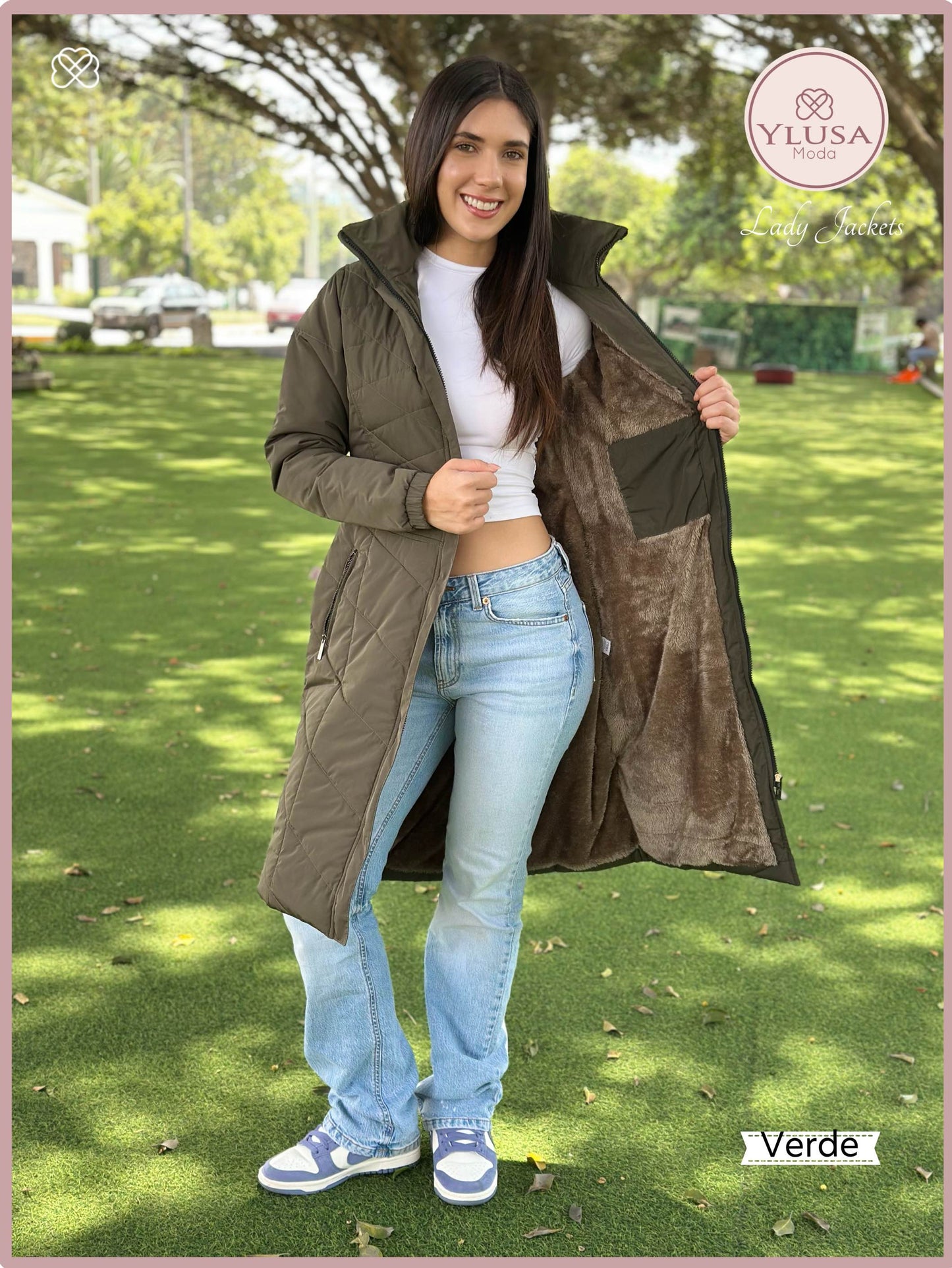 PARKA MAXI LARGA AURORA - VERDE