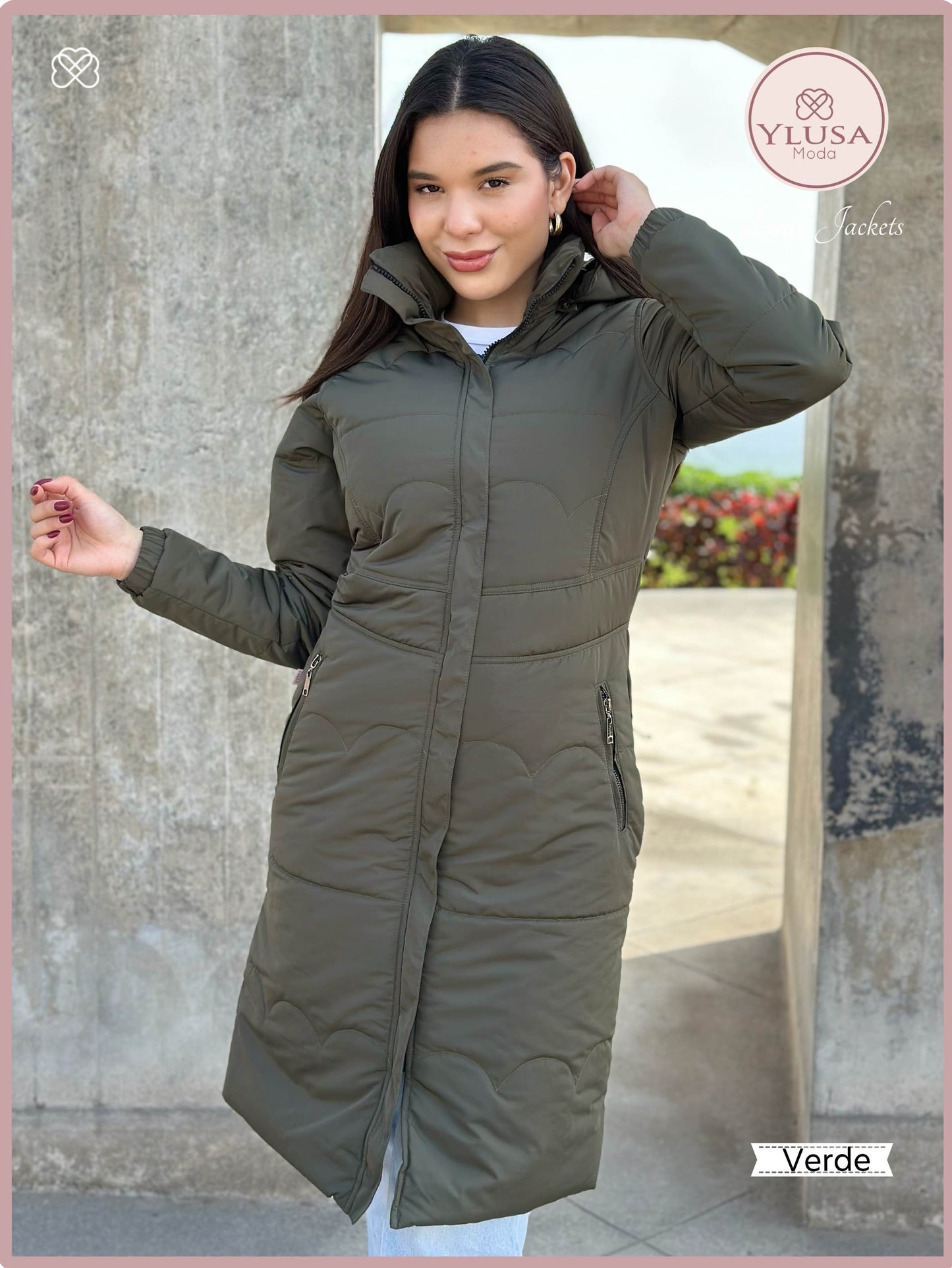 PARKA MAXI LARGA ALEXA - VERDE