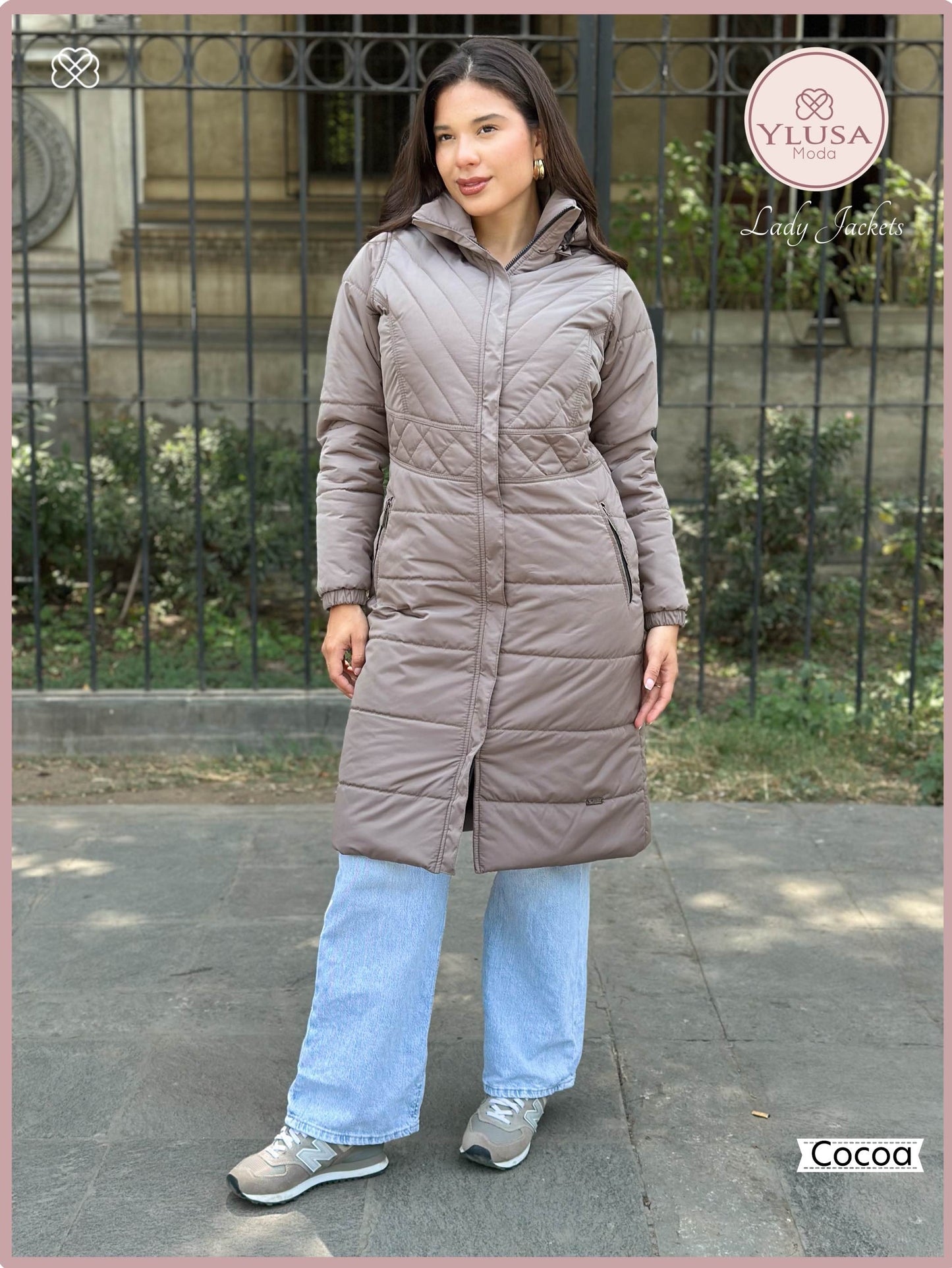 PARKA MAXI LARGA C/PELUCHE SHIRLEY - COCOA
