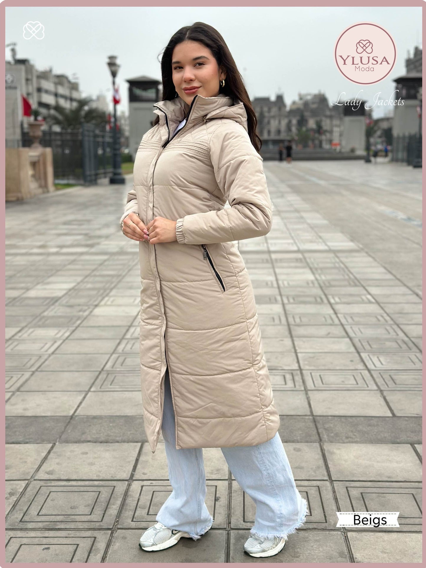 PARKA MAXI 120CM EMMA - BEIGS