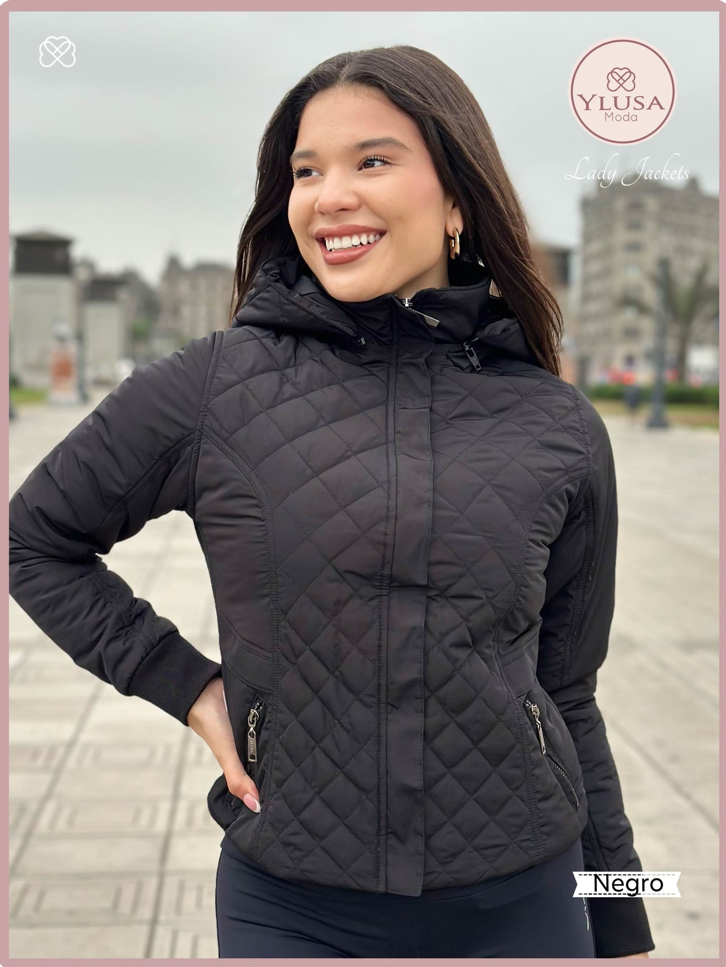 CHAQUETA C/PELUCHE ZAMARA - NEGRO