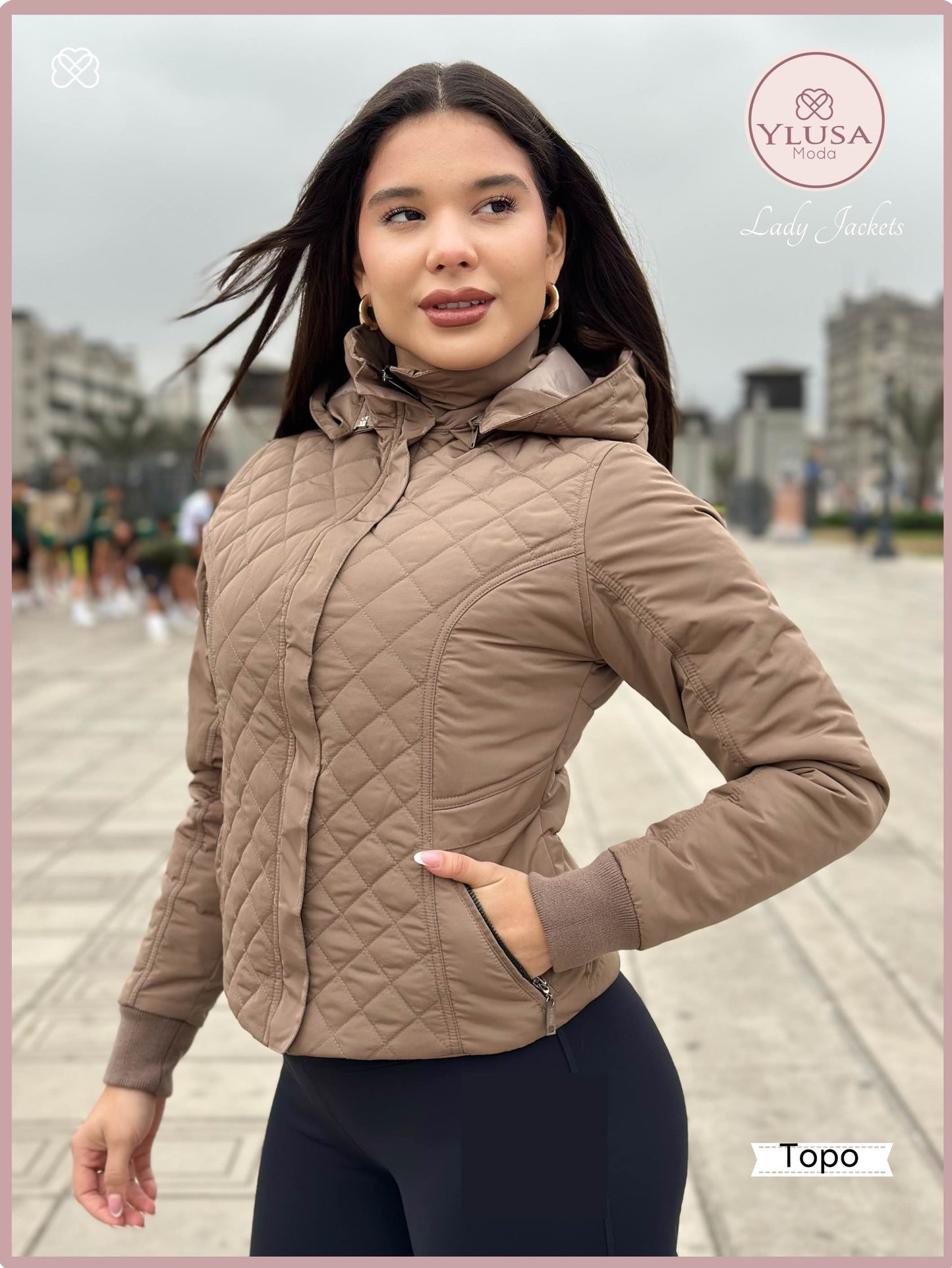 CHAQUETA C/PELUCHE ZAMARA - TOPO