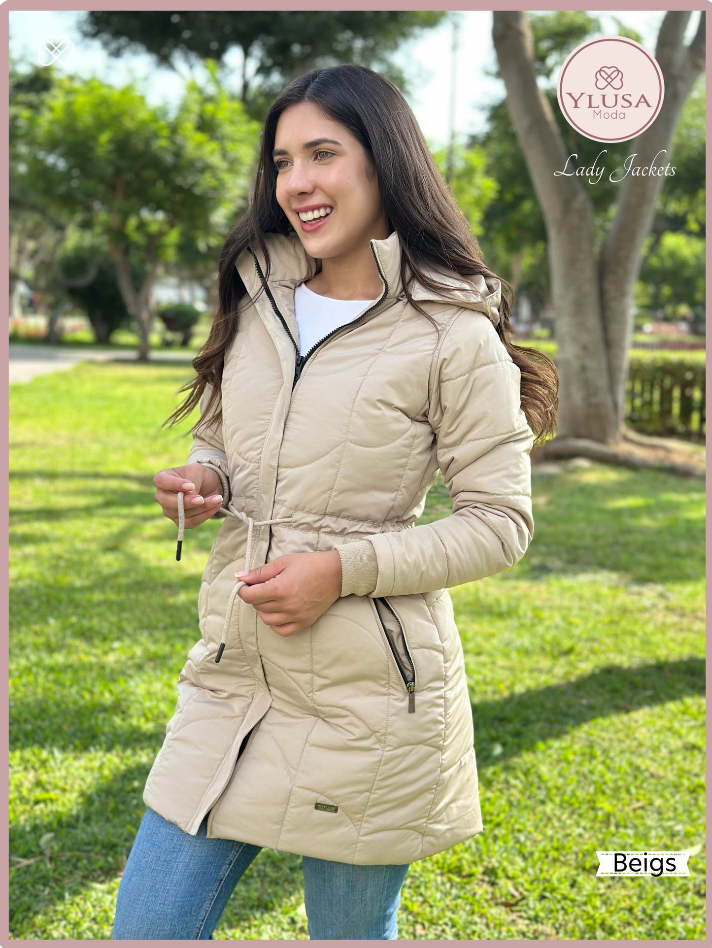 PARKA EXTRA LARGA C/PELUCHE FABIOLA - BEIGS