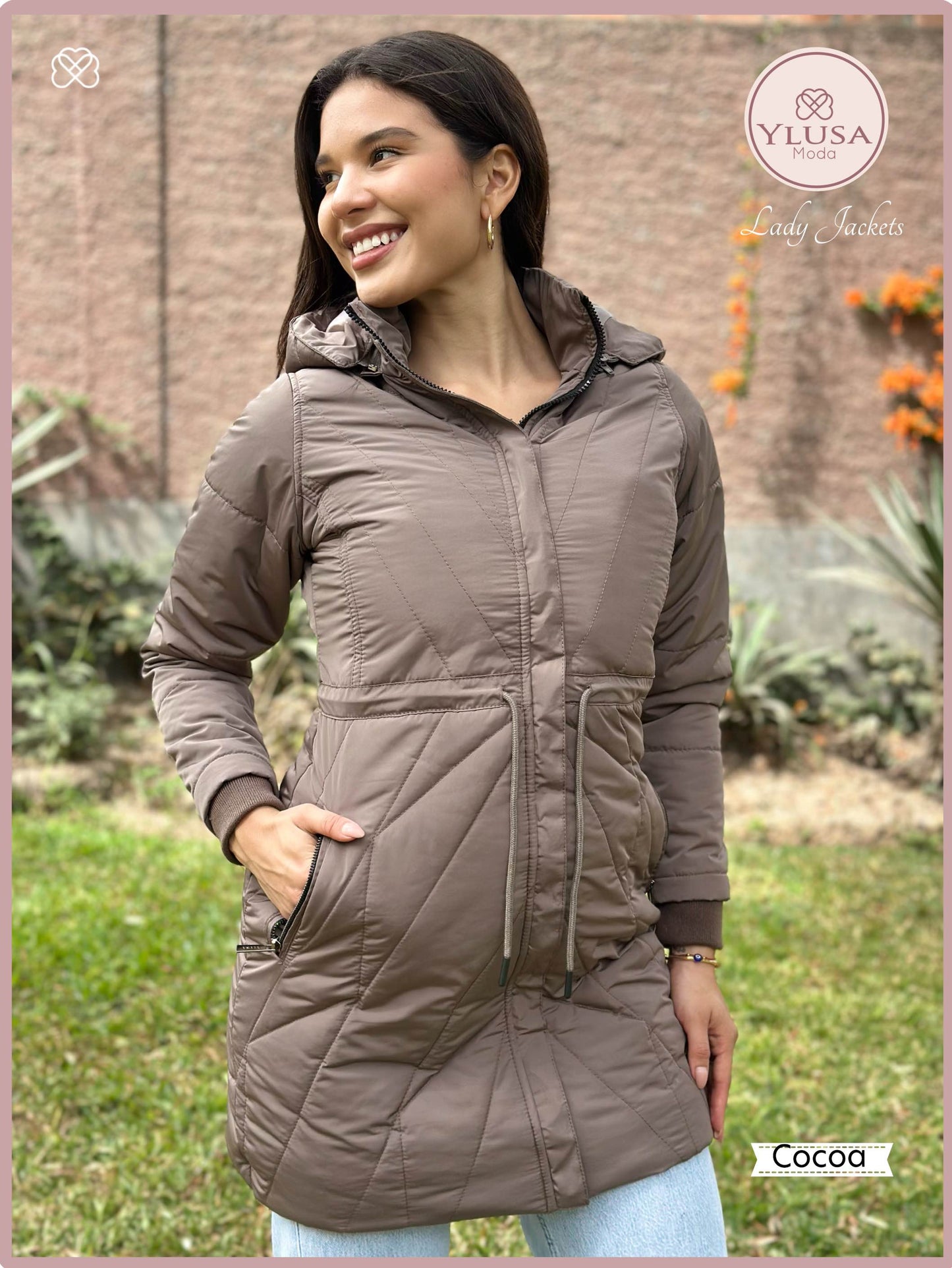 PARKA EXTRA LARGA YAMILA - COCOA