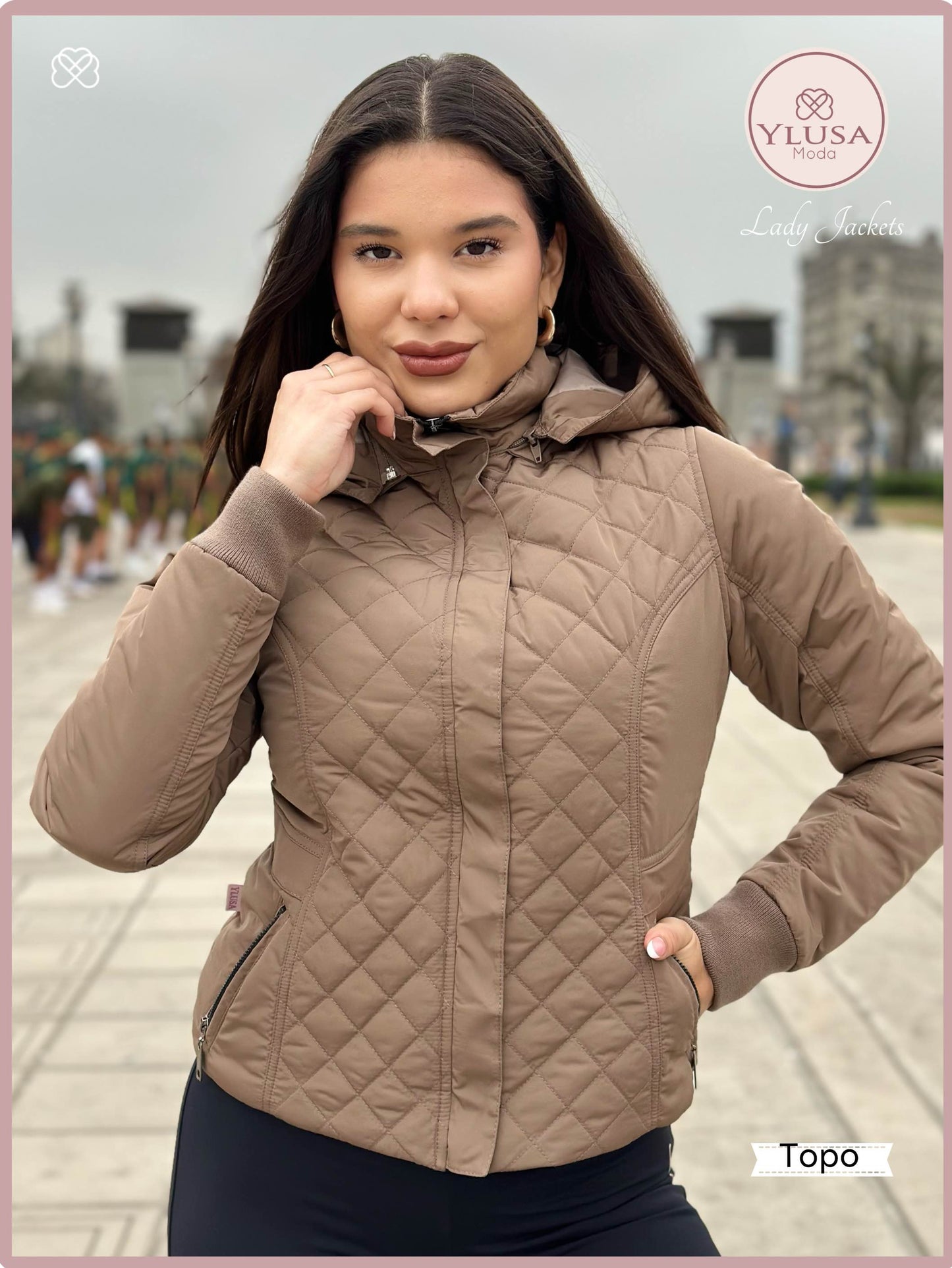 CHAQUETA C/PELUCHE ZAMARA - TOPO
