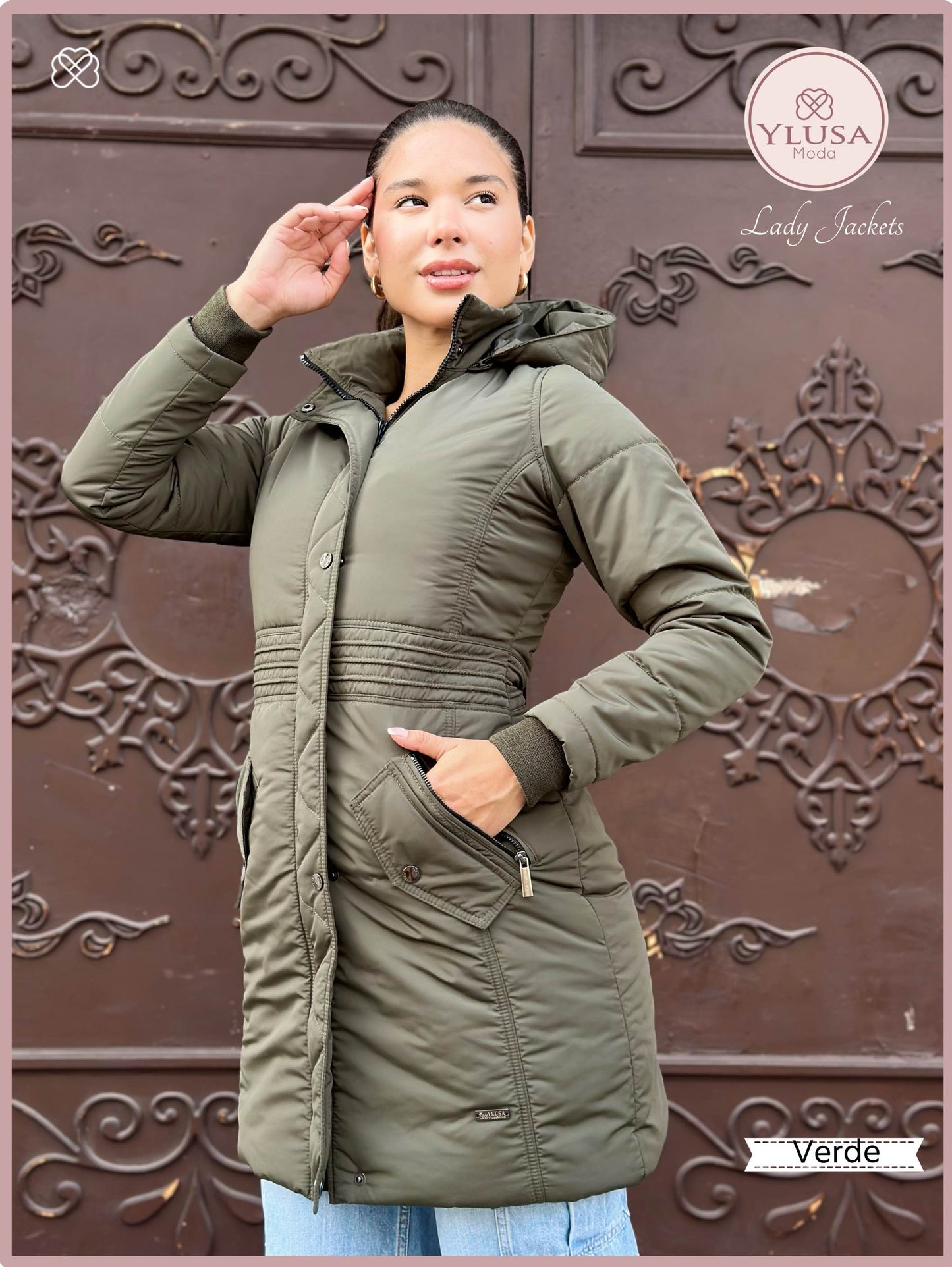 PARKA EXTRA LARGA ROMA - VERDE