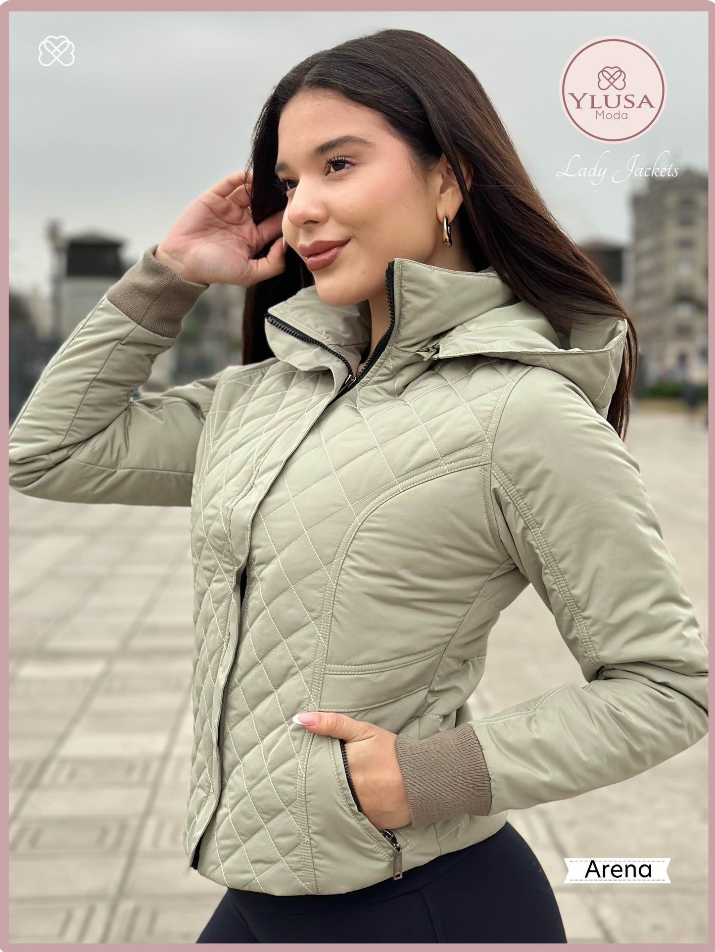 CHAQUETA C/PELUCHE ZAMARA - ARENA