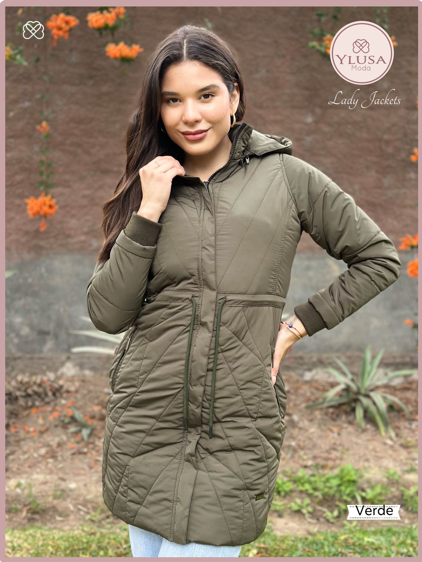 PARKA EXTRA LARGA YAMILA - VERDE