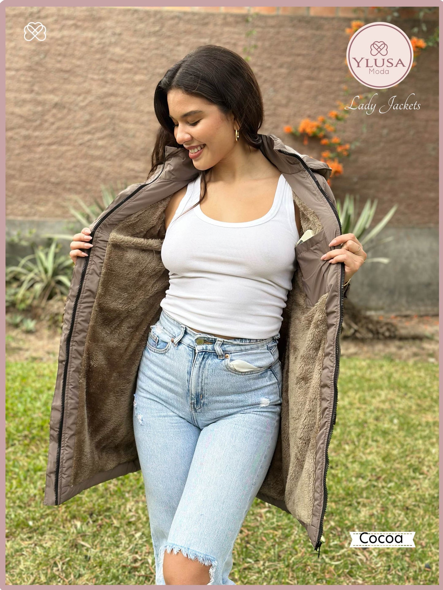 PARKA EXTRA LARGA YAMILA - COCOA