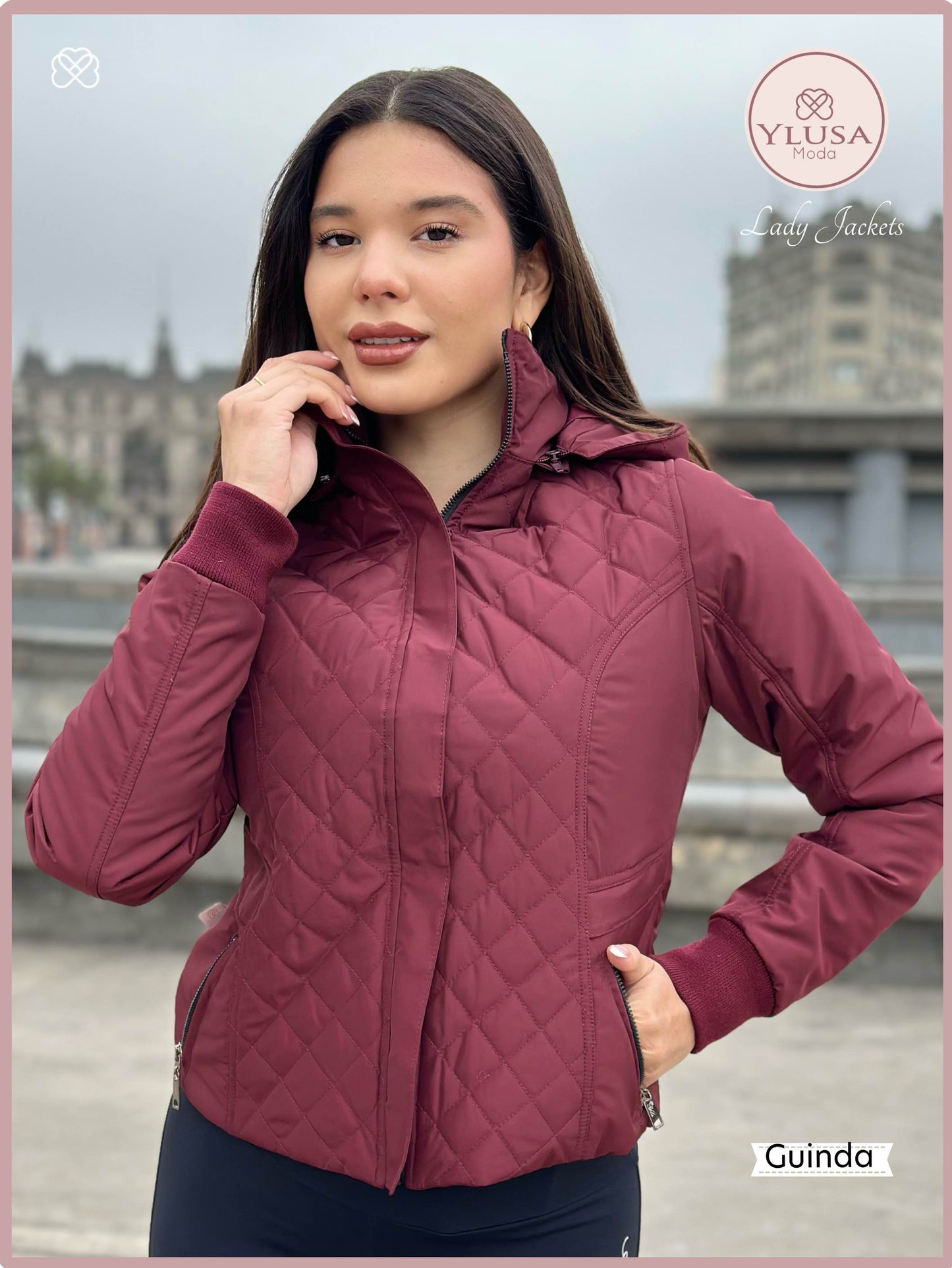 CHAQUETA C/PELUCHE ZAMARA - GUINDA