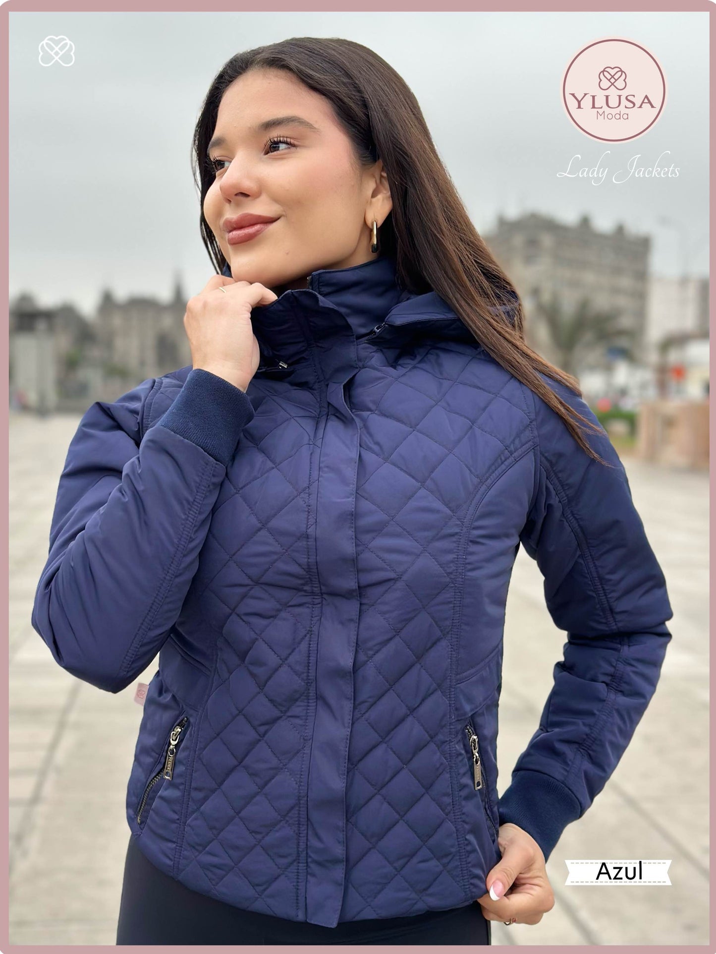 CHAQUETA C/PELUCHE ZAMARA - AZUL