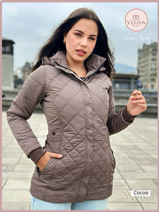 PARKA 3/4 C/PELUCHE YAZURY - COCOA