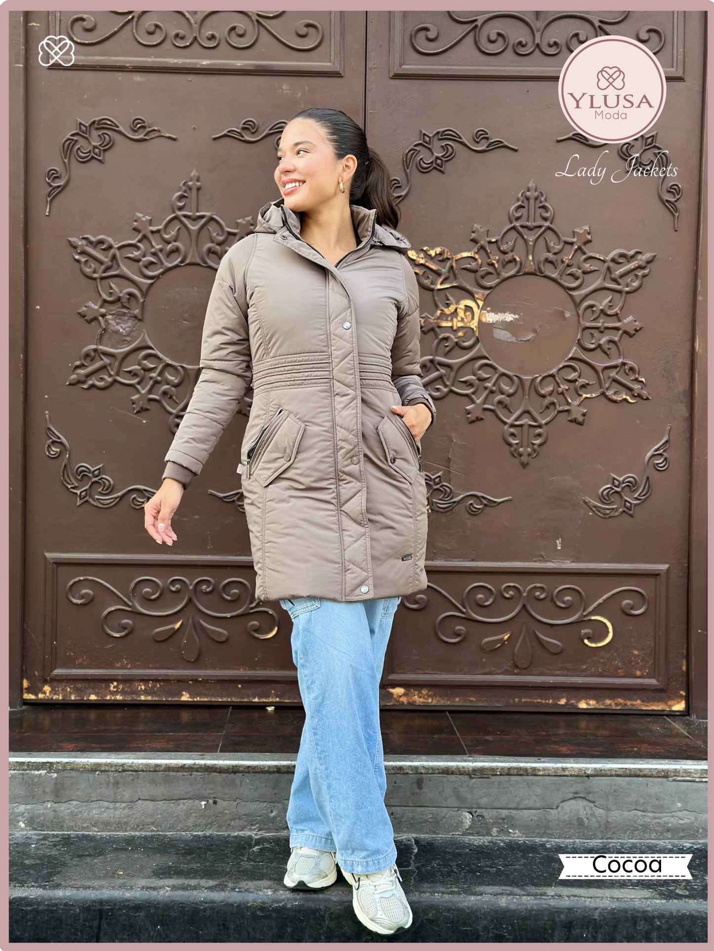 PARKA EXTRA LARGA ROMA - COCOA