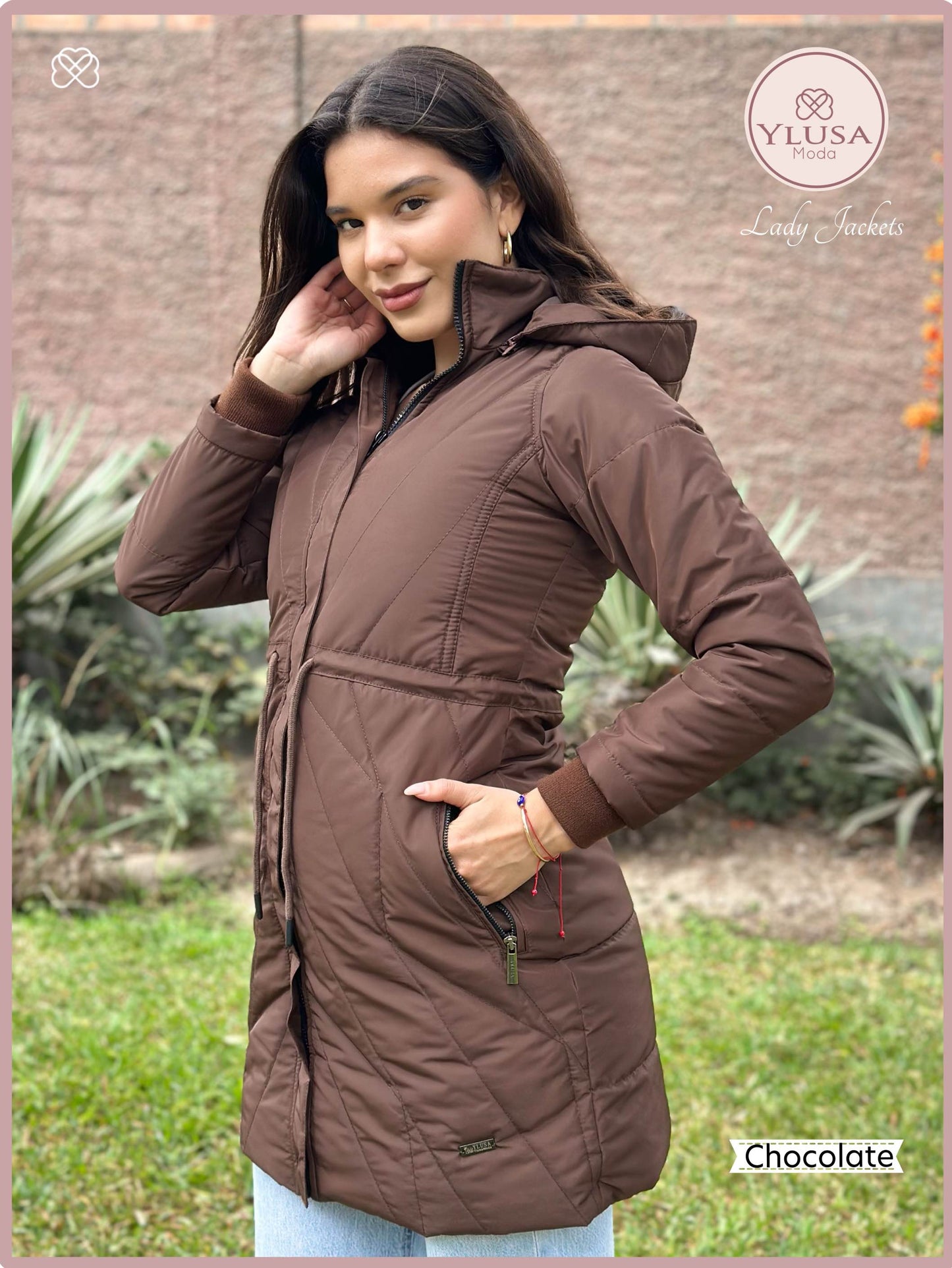 PARKA EXTRA LARGA YAMILA - CHOCOLATE
