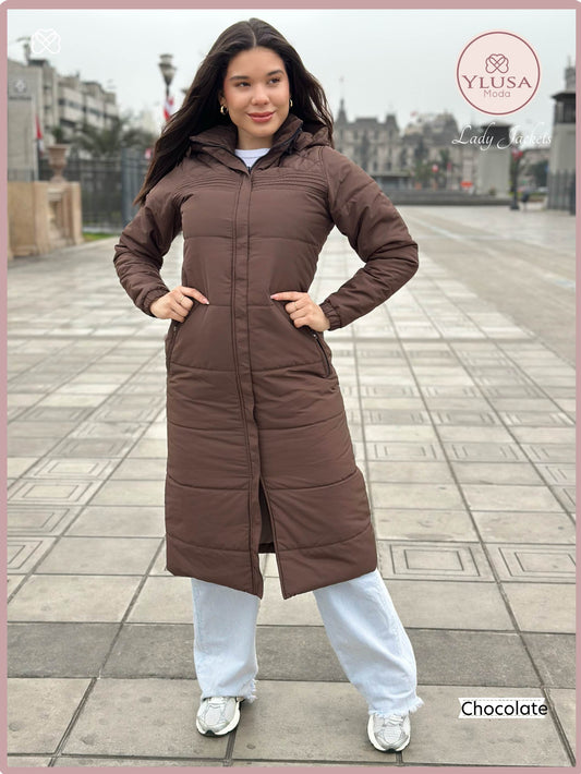 PARKA MAXI 120CM EMMA - CHOCOLATE
