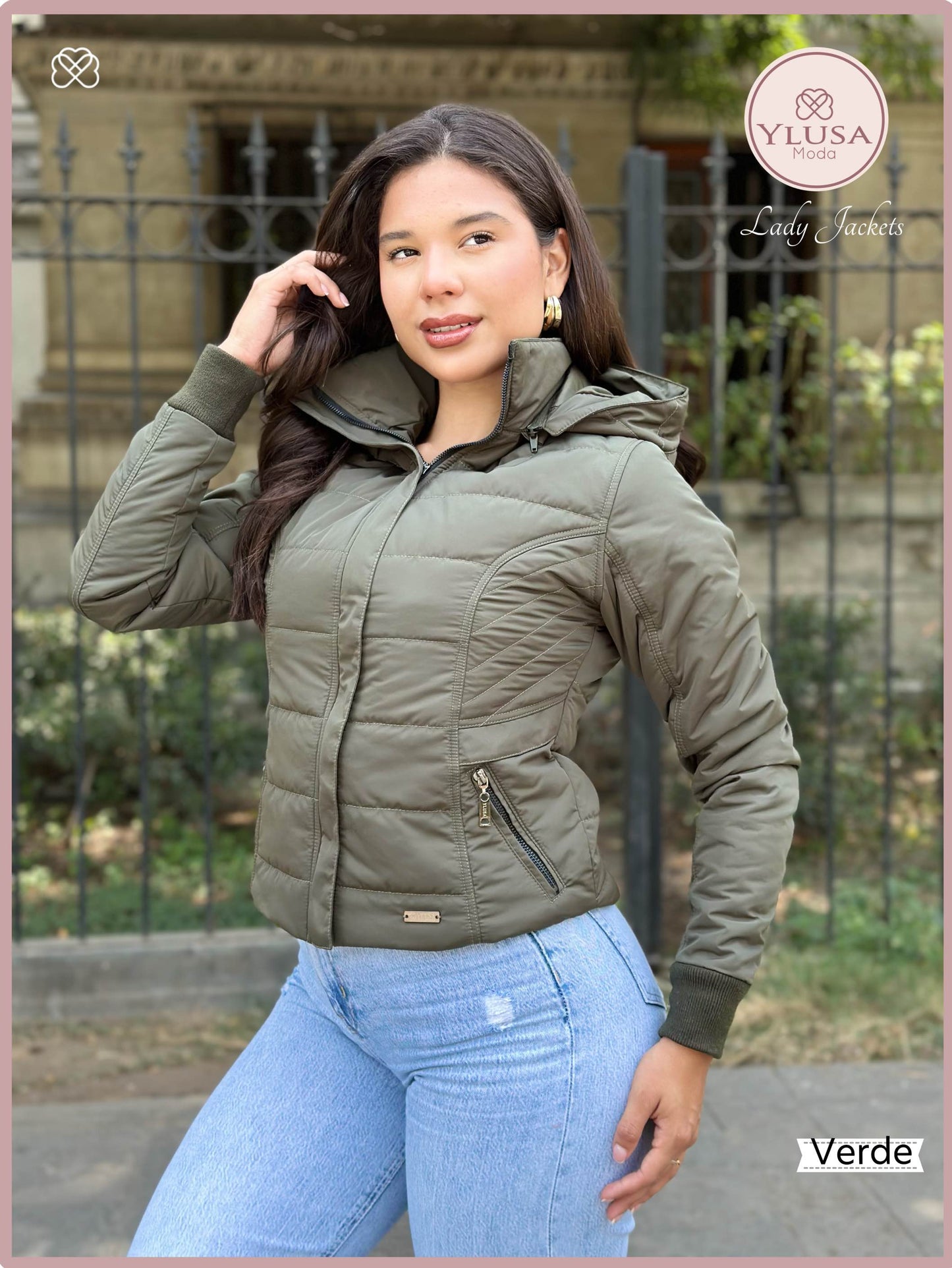 CHAQUETA C/PELUCHE MACARENA - VERDE