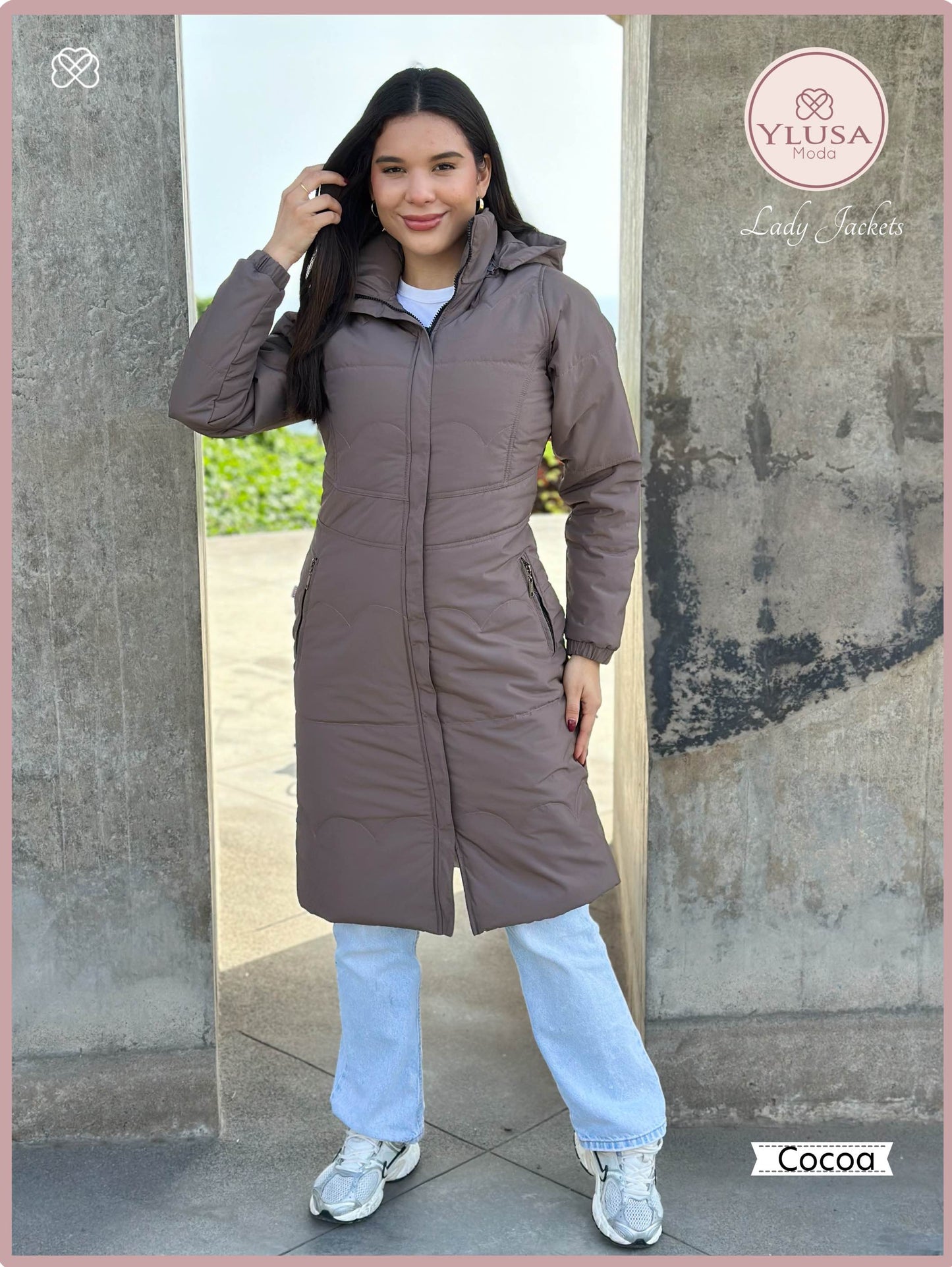 PARKA MAXI LARGA ALEXA - COCOA