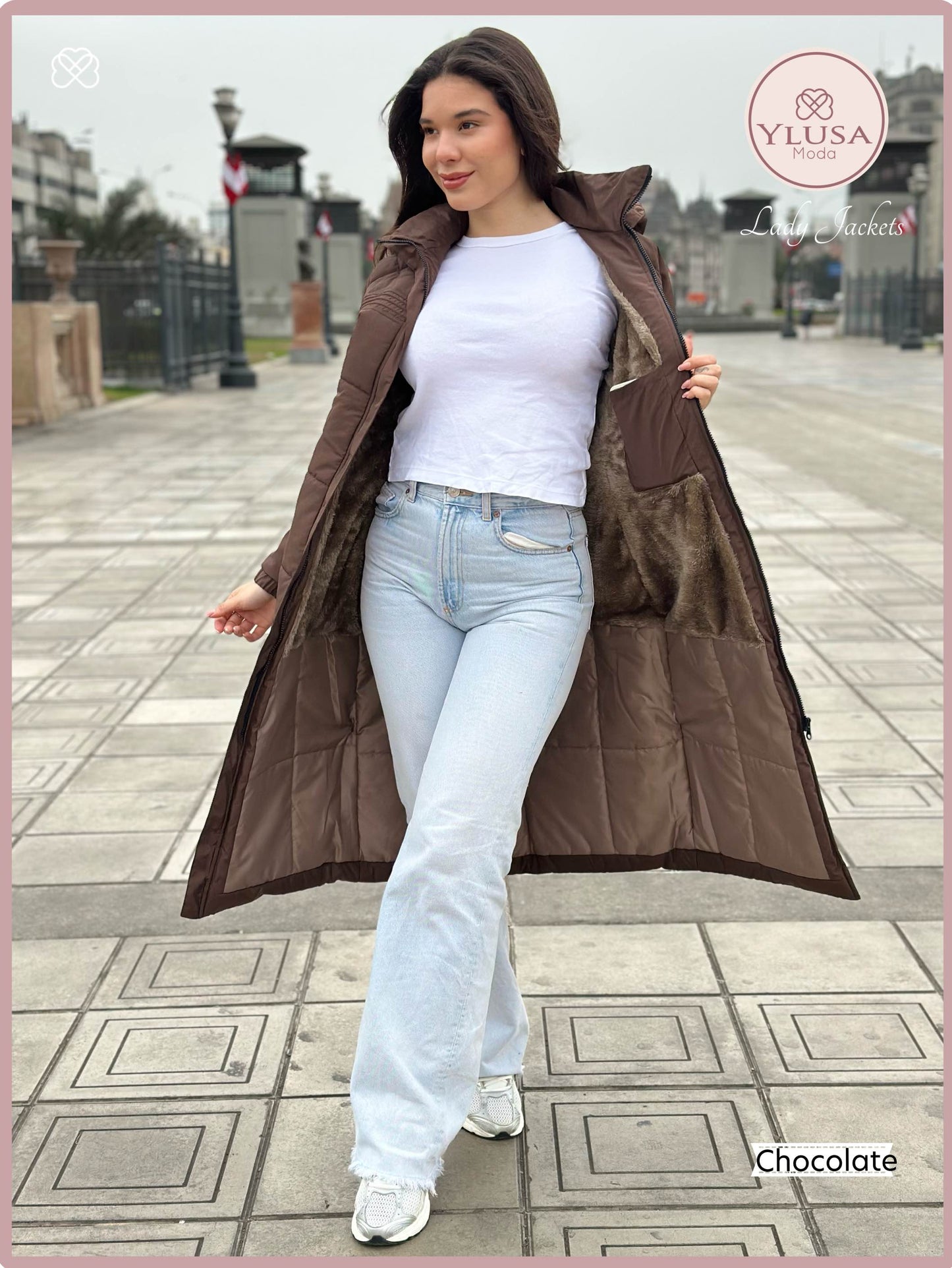 PARKA MAXI 120CM EMMA - CHOCOLATE