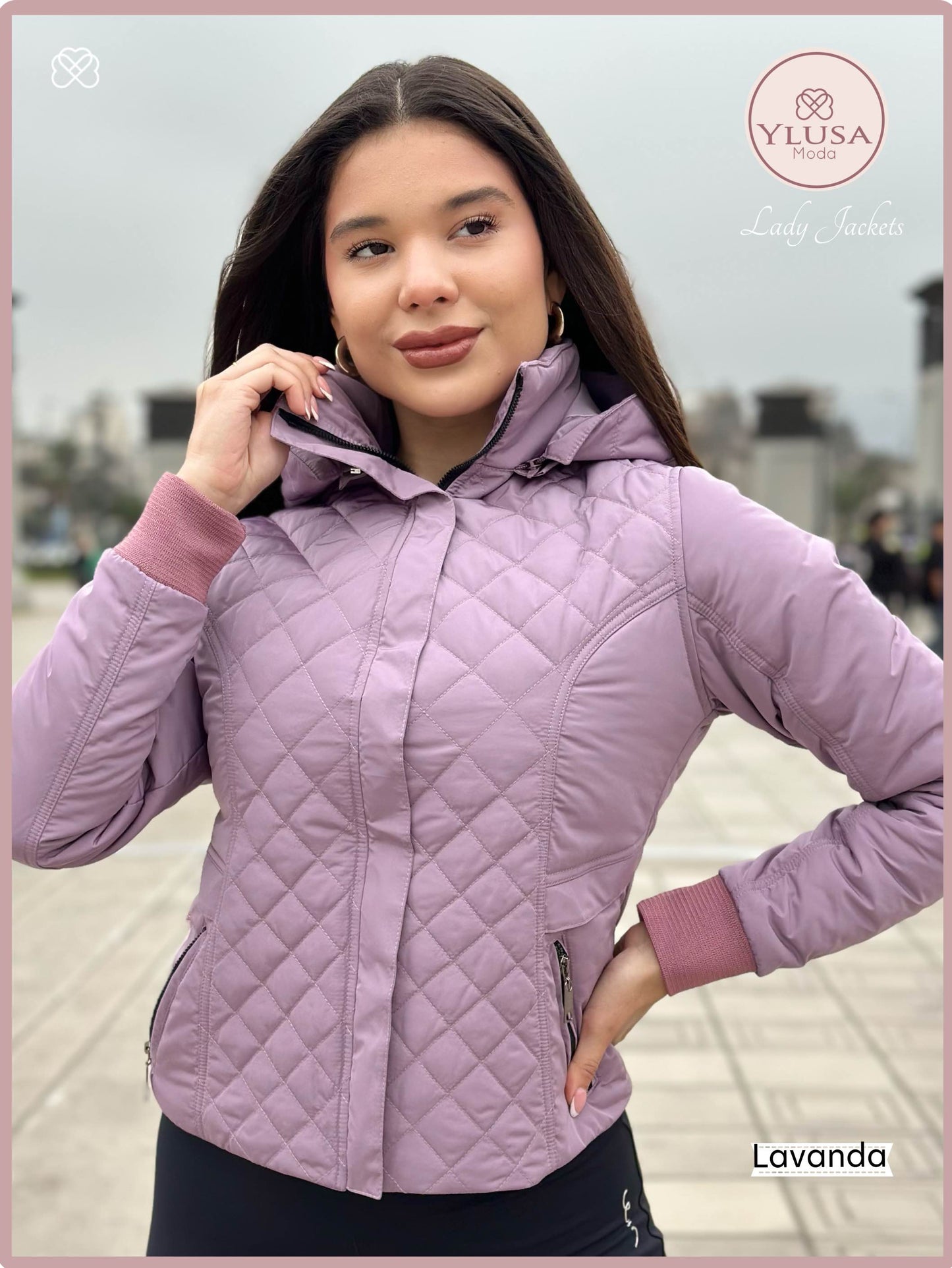 CHAQUETA C/PELUCHE ZAMARA - LAVANDA