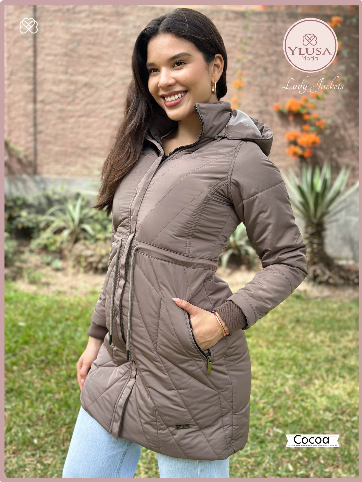 PARKA EXTRA LARGA YAMILA - COCOA