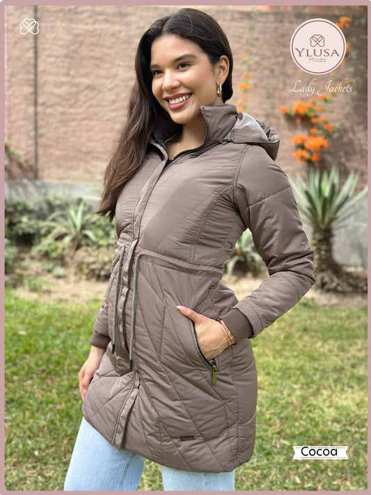 PARKA EXTRA LARGA YAMILA - COCOA