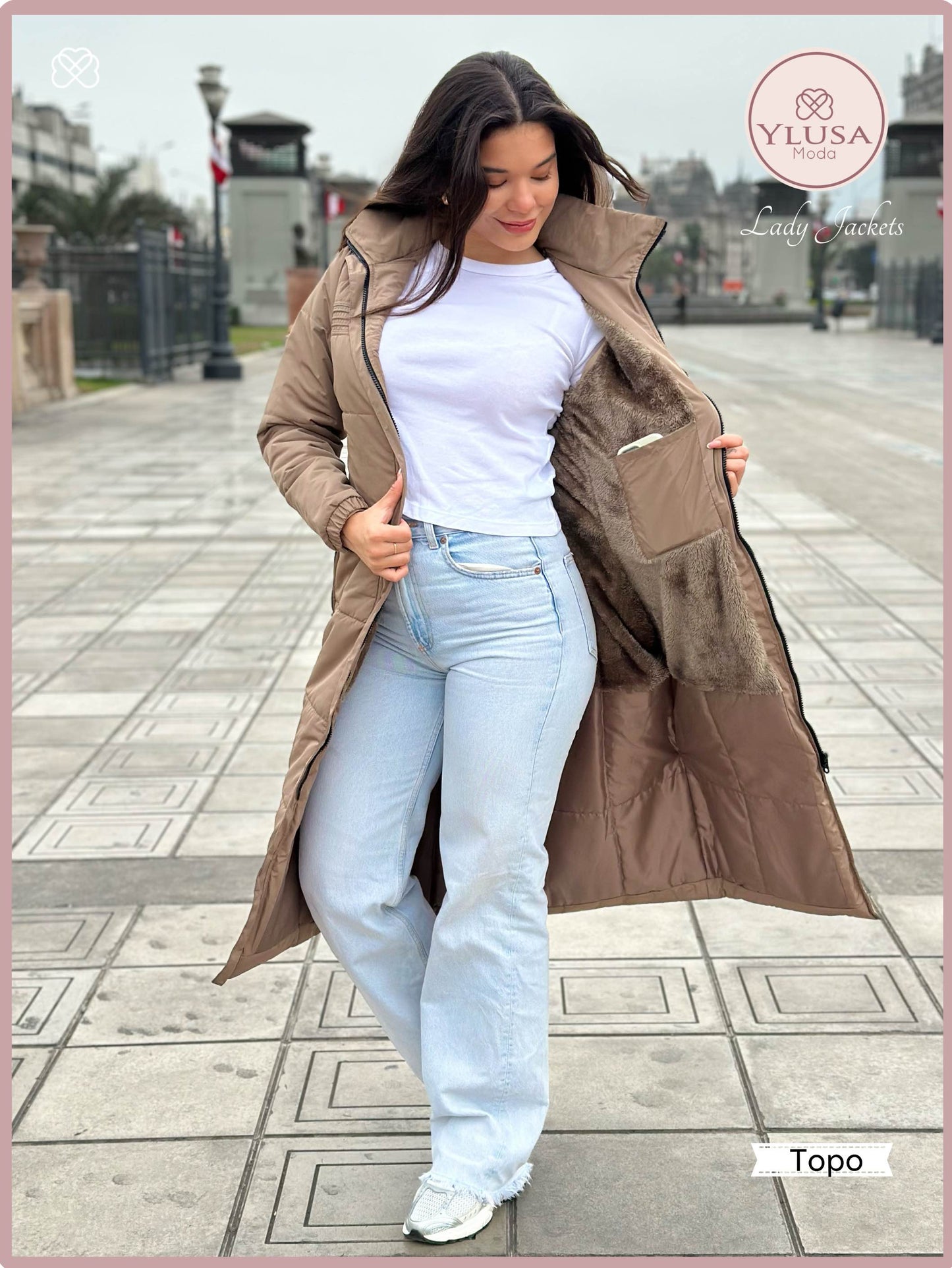 PARKA MAXI 120CM EMMA - TOPO