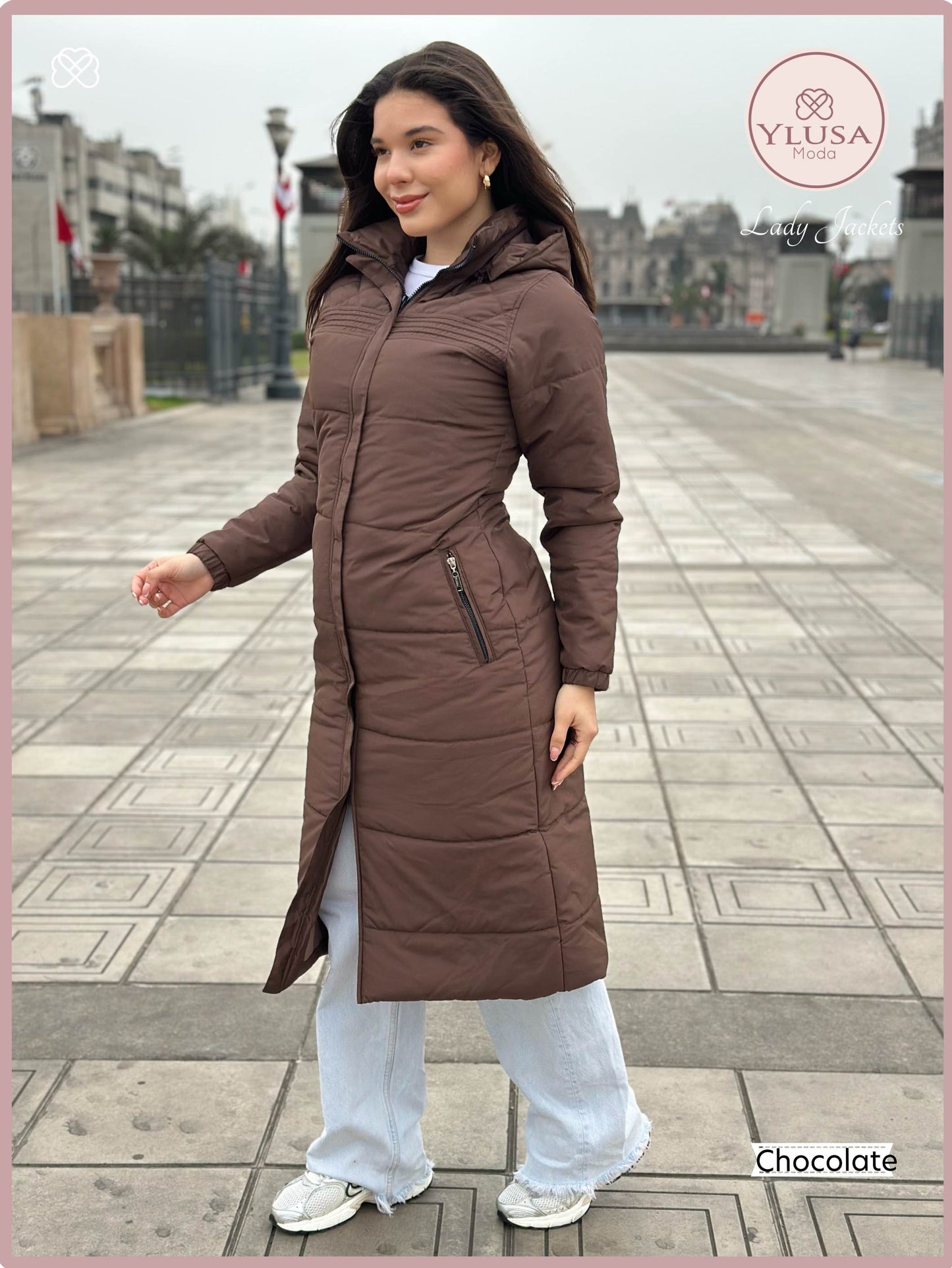 PARKA MAXI 120CM EMMA - CHOCOLATE
