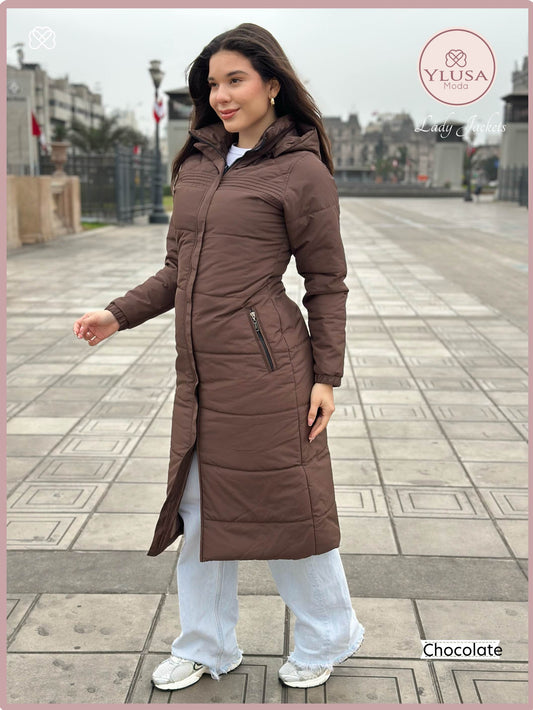 PARKA MAXI 120CM EMMA - CHOCOLATE